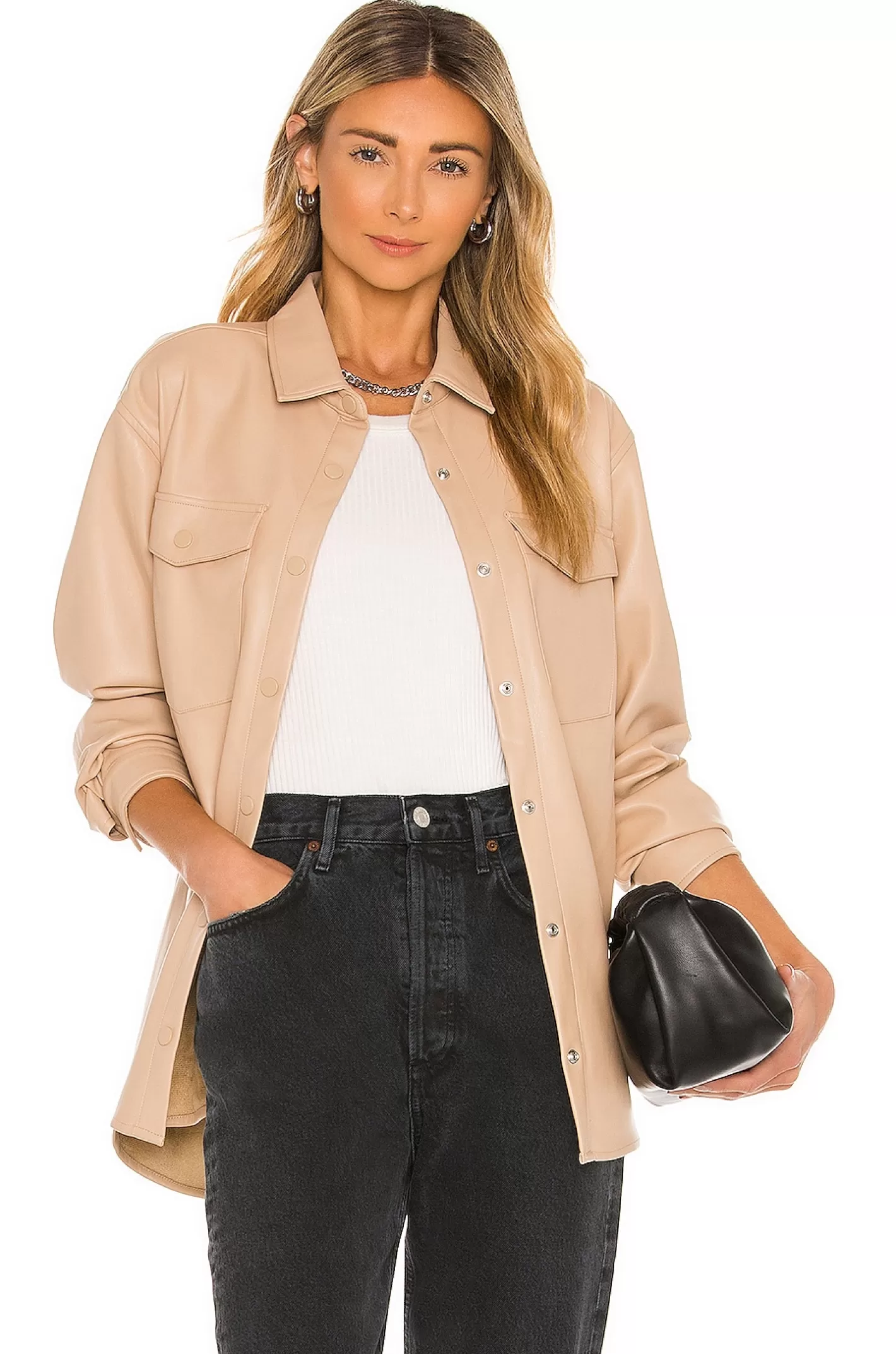 Frida Vegan Leather Shirt>Bardot Flash Sale