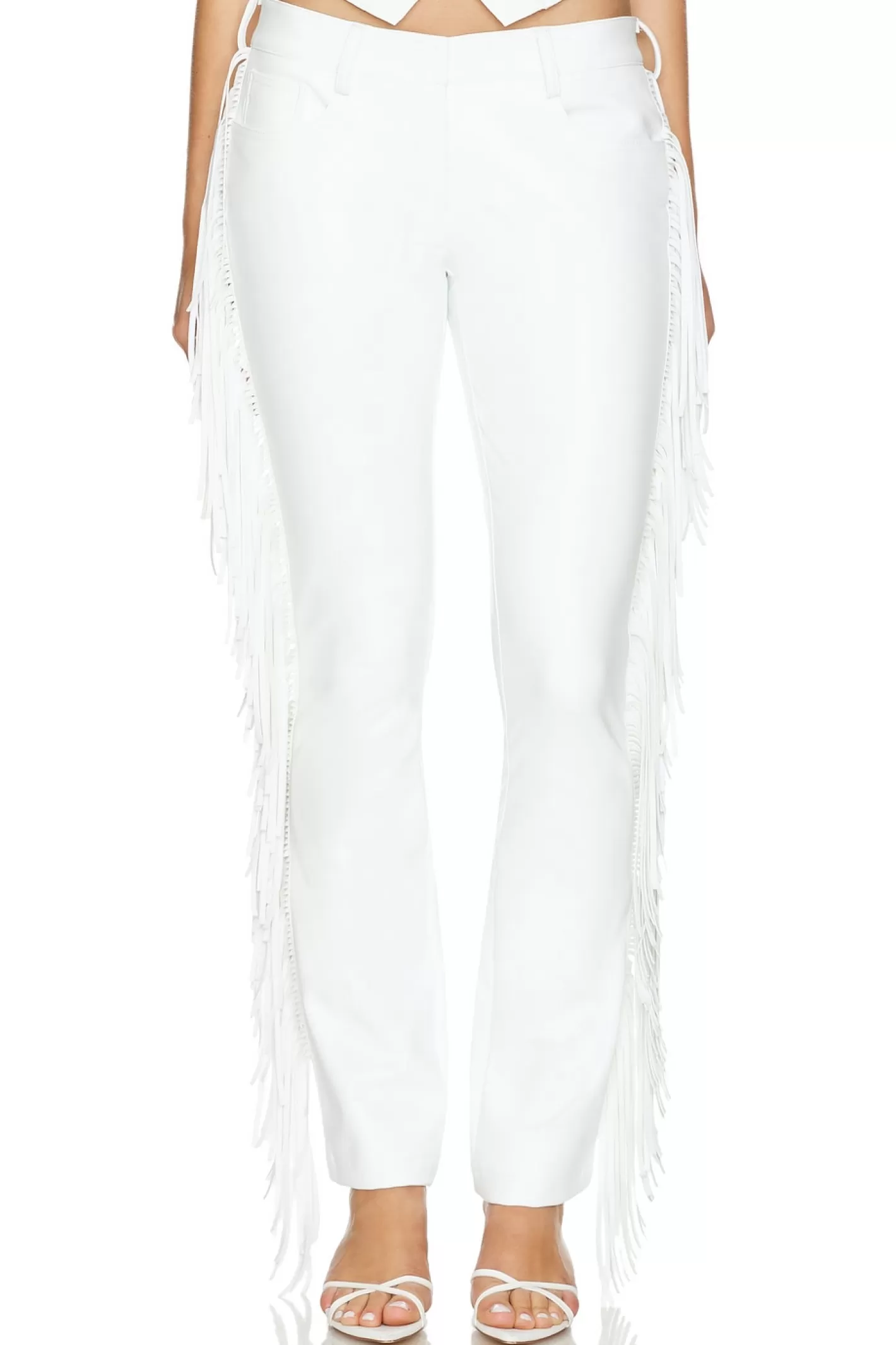 Fringe Boot Leg Jean>Norma Kamali New