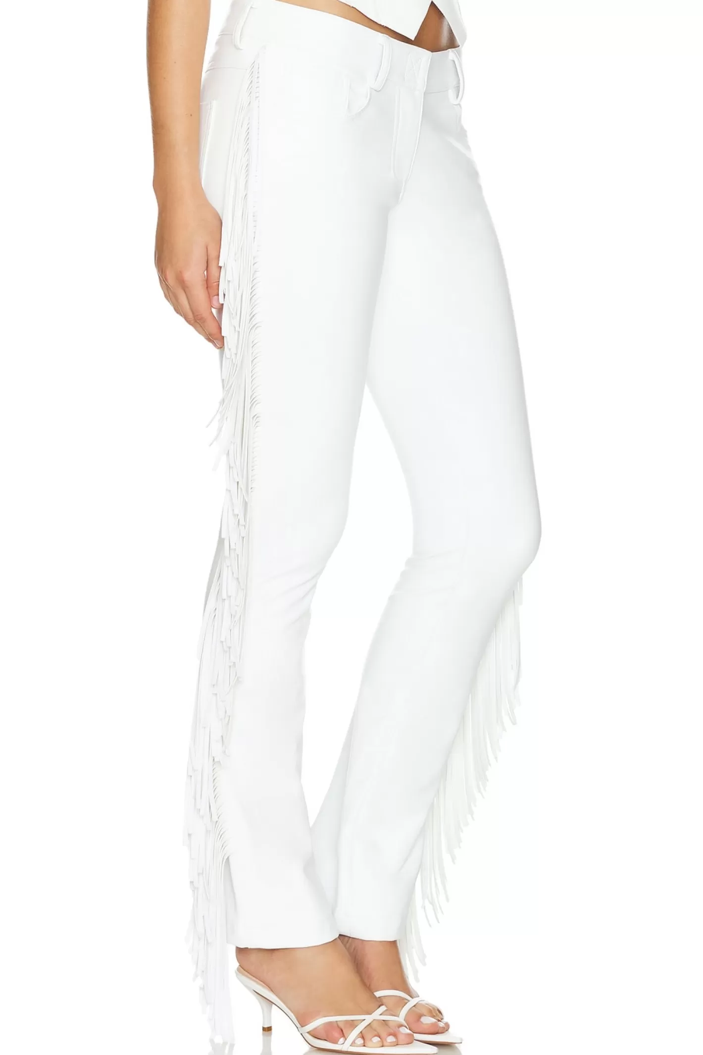 Fringe Boot Leg Jean>Norma Kamali New