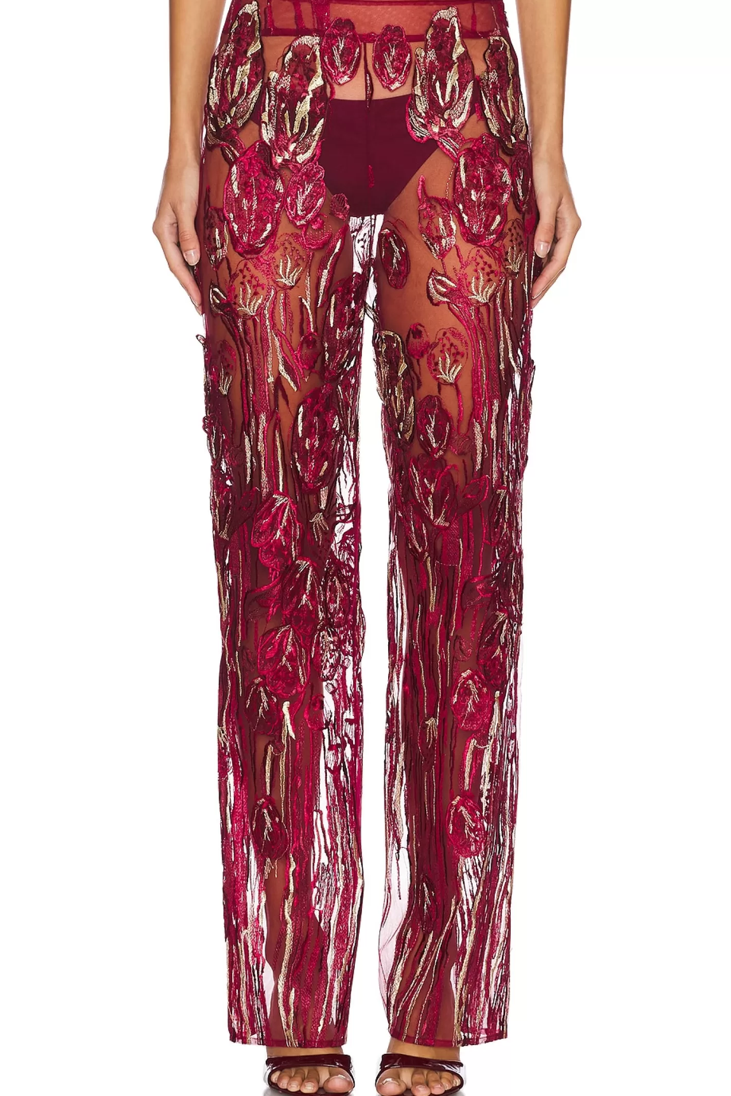 Full Length Embroide Pants>Kim Shui Shop