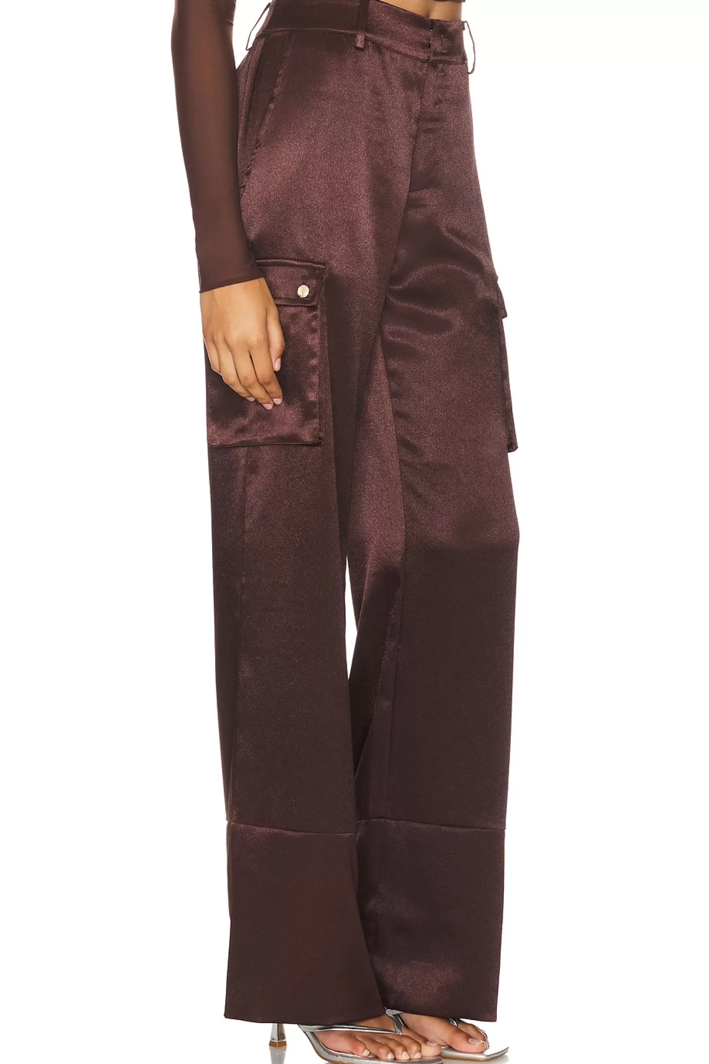 Galia Satin Cargo Pant>SER.O.YA Best Sale