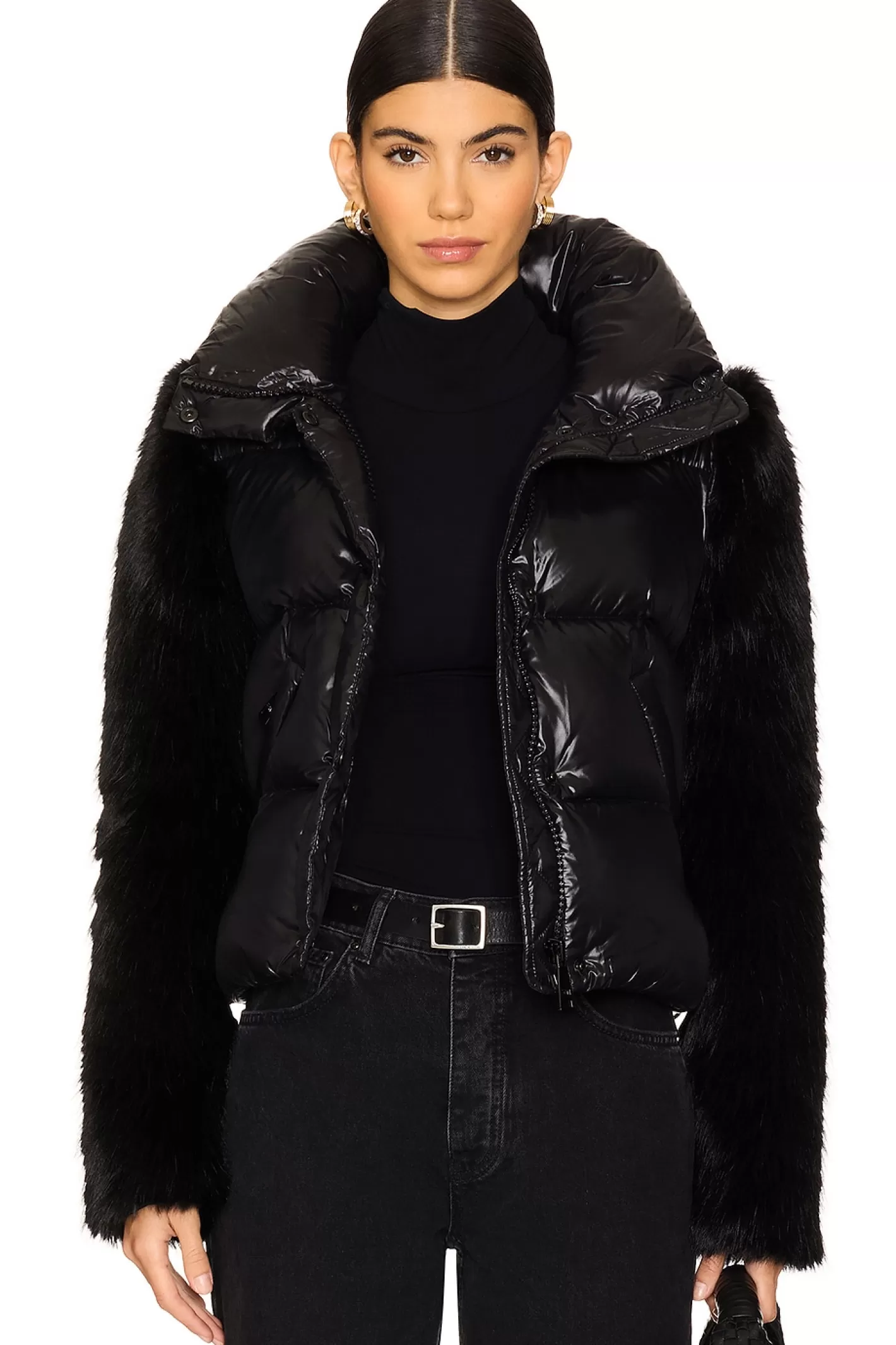 Gianna Faux Fur Trim Jacket>SAM. Best