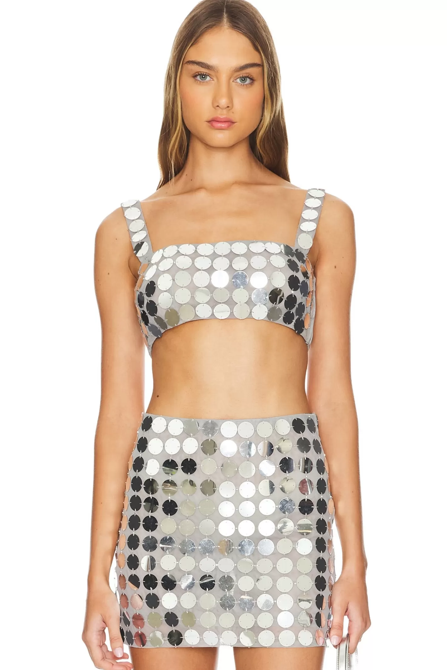 Gilles Sequin Crop Top>Lovers and Friends Shop