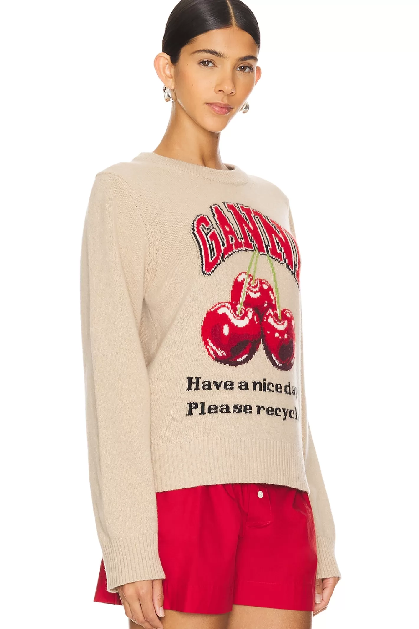 Graphic Mix Cherry Sweatshirt>Ganni Clearance