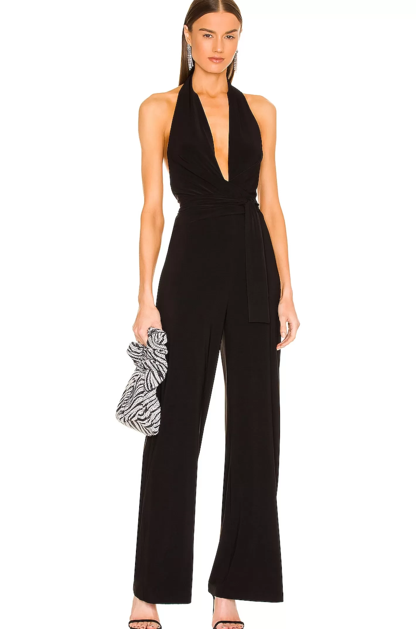 Halter Wrap Straight Leg Jumpsuit>Norma Kamali Sale