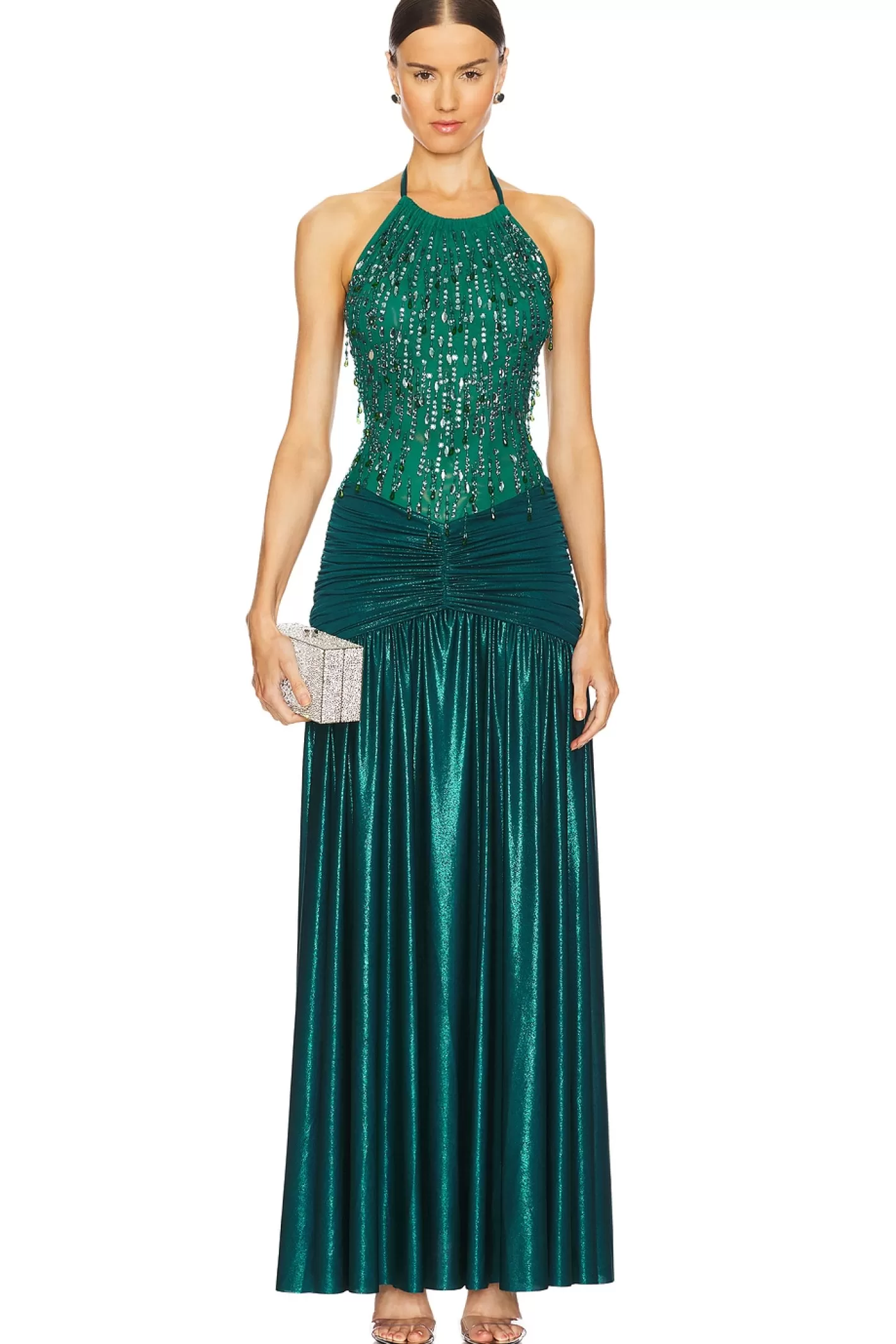 Hand-Beaded Tulle And Jersey Gown>PatBO Flash Sale