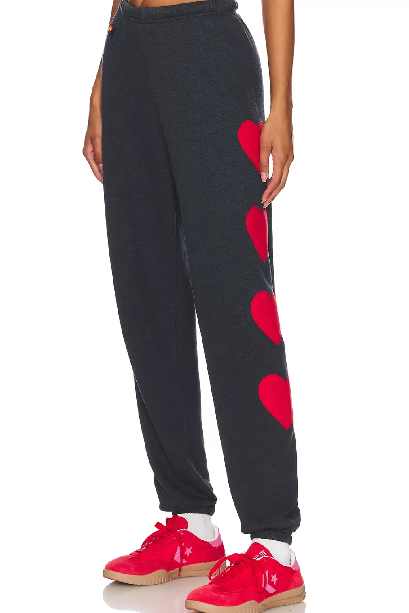 Heart Embroidery Sweatpant>Aviator Nation Shop