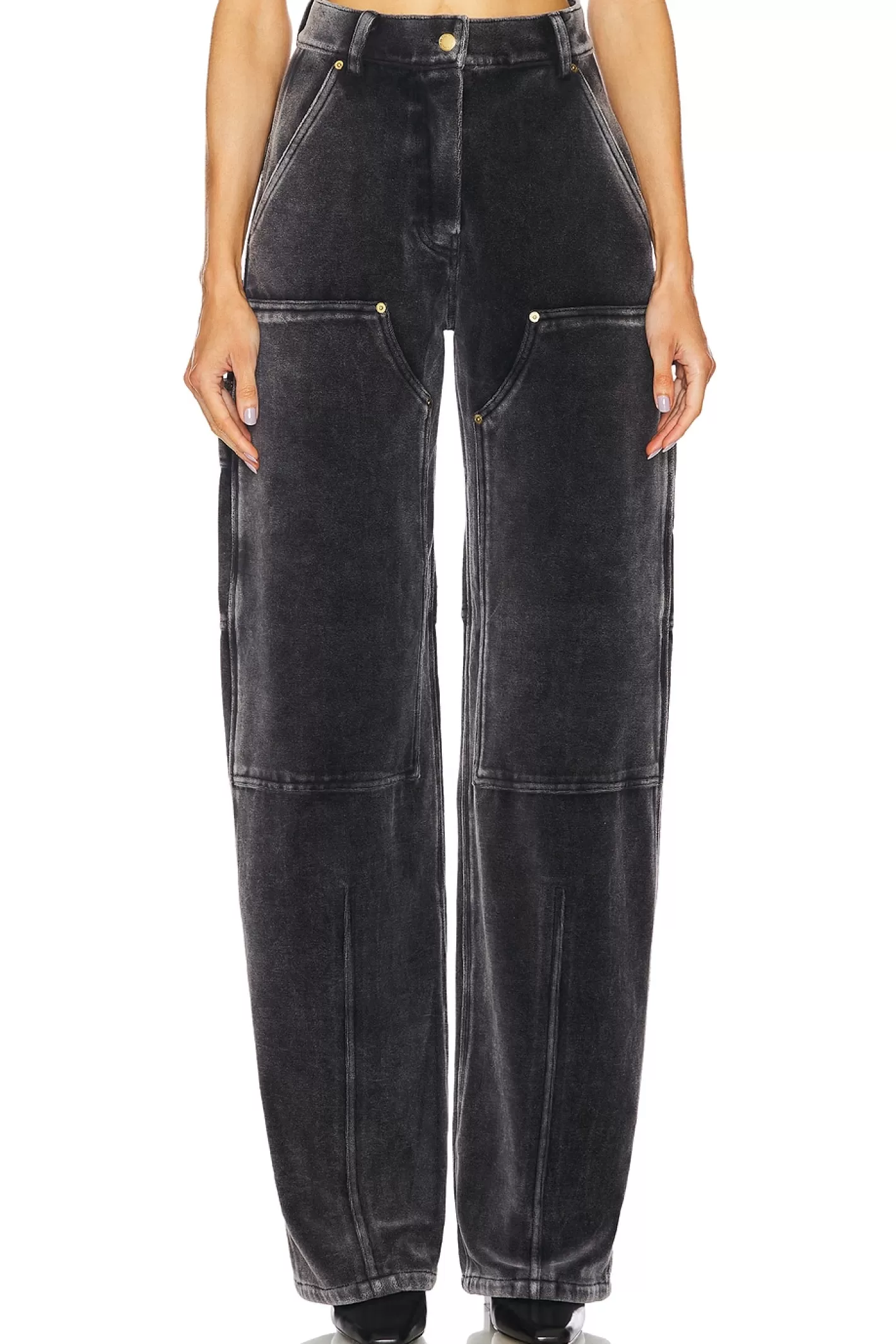 High Waisted Pant With Panel Detail>Alexander Wang Cheap