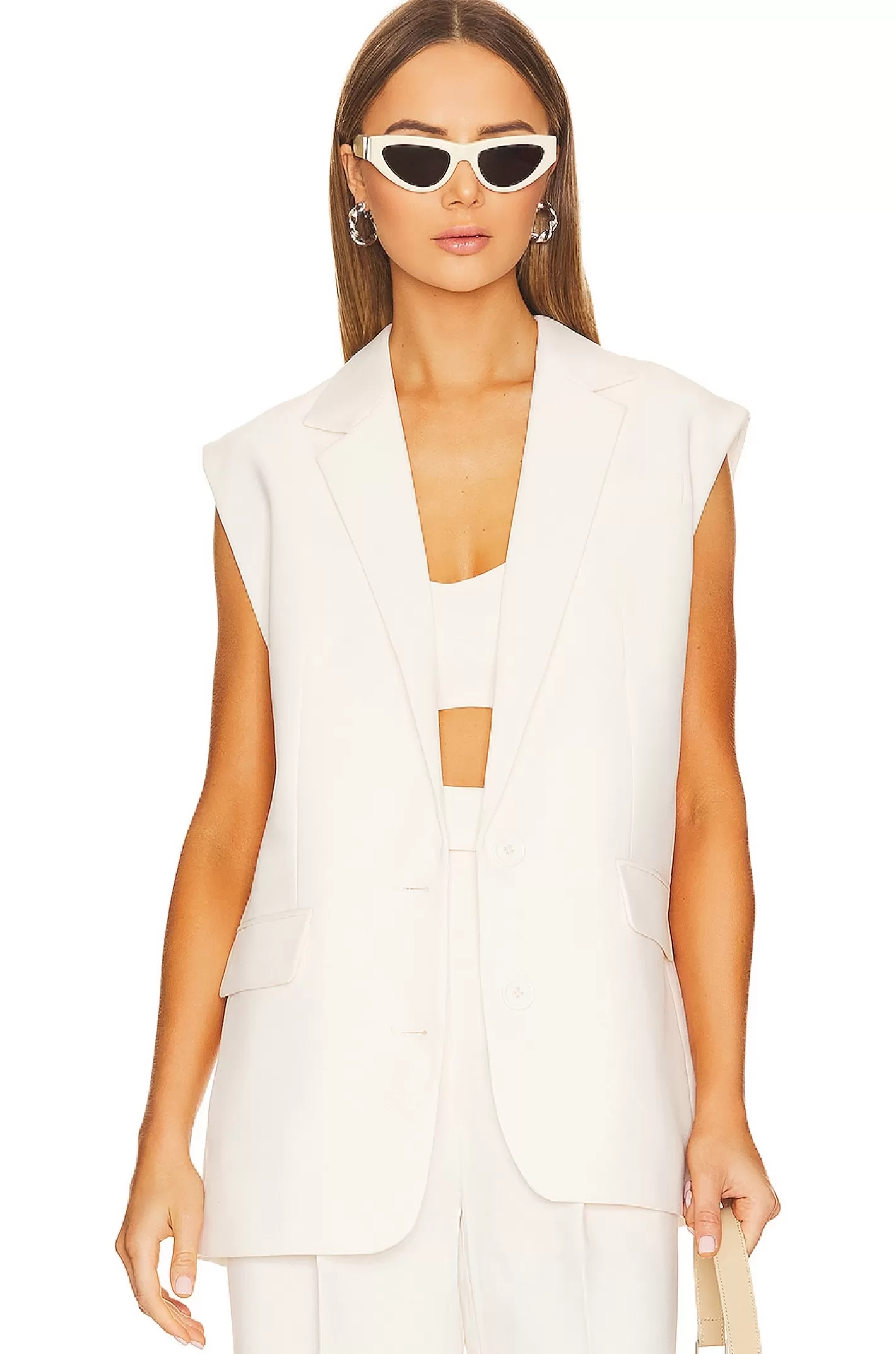 Irena Sleeveless Tailored Blazer>Shona Joy New