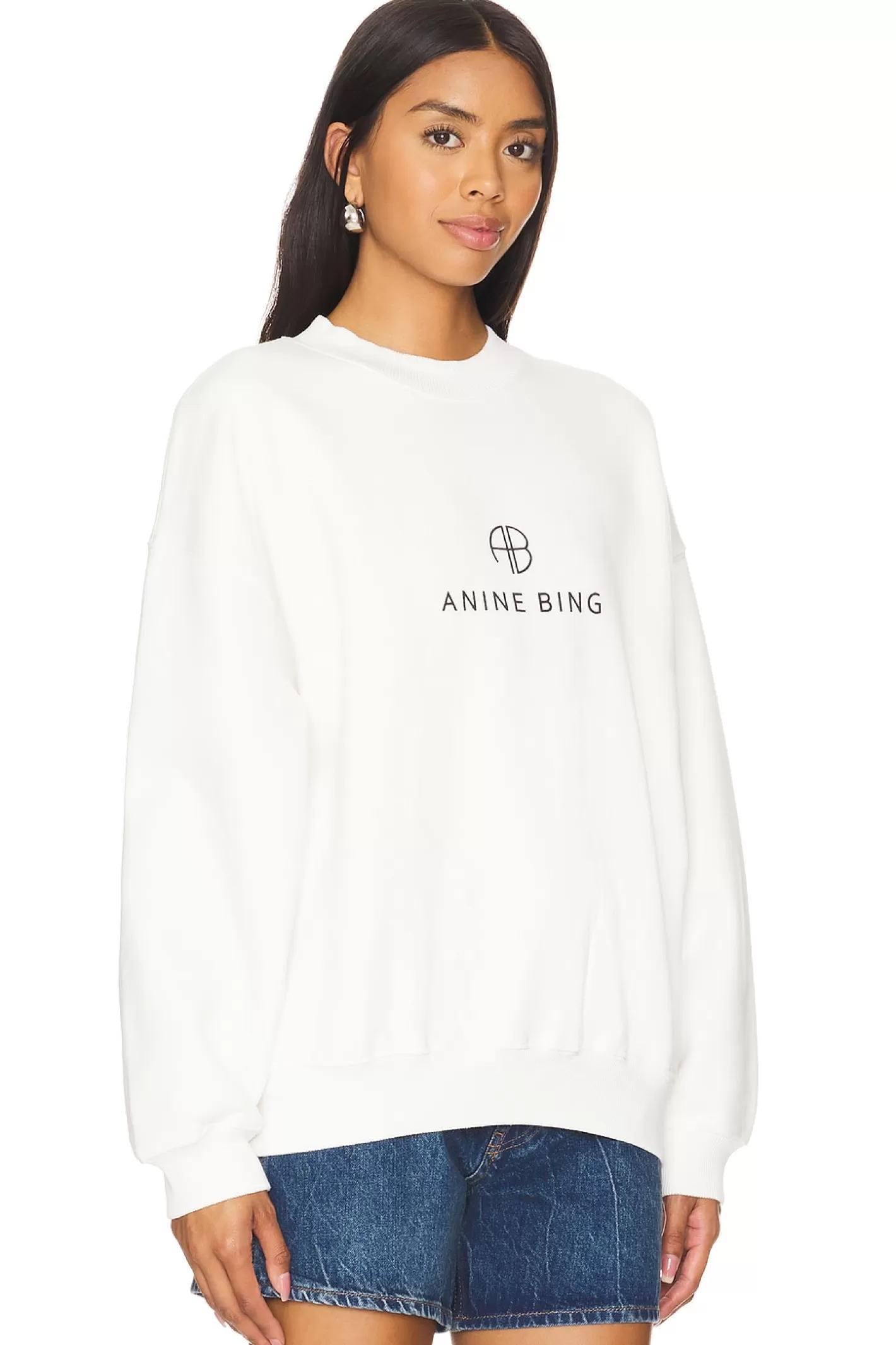 Jaci Sweatshirt Monogram>ANINE BING Fashion