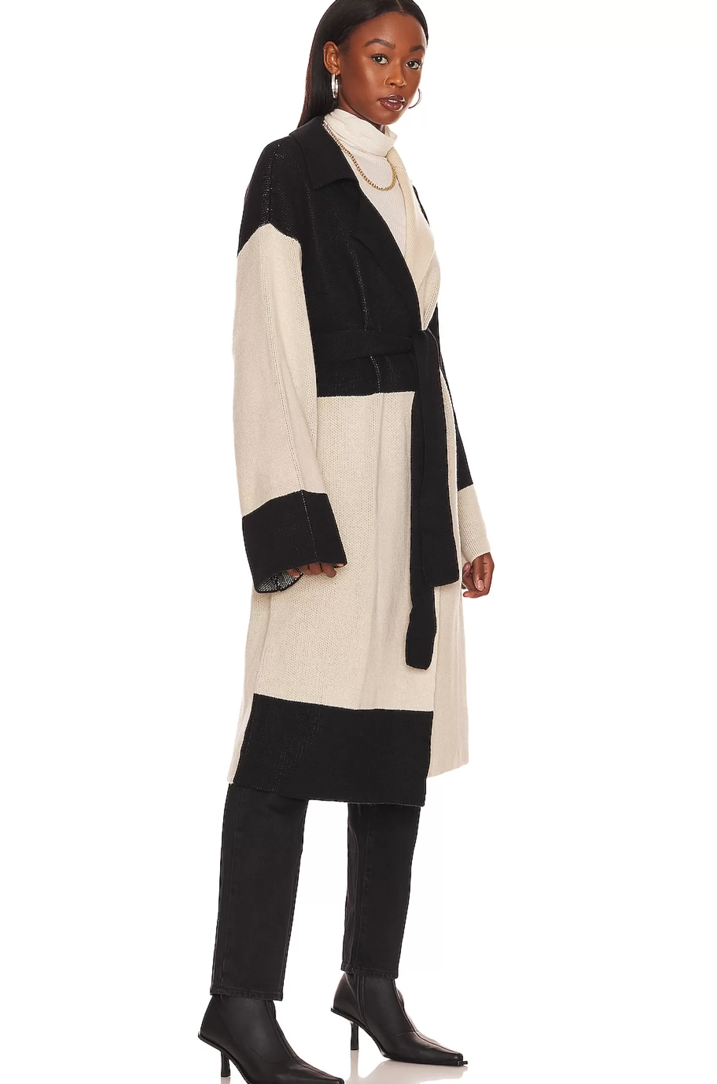 Jaren Color Block Long Cardigan>L'Academie Sale