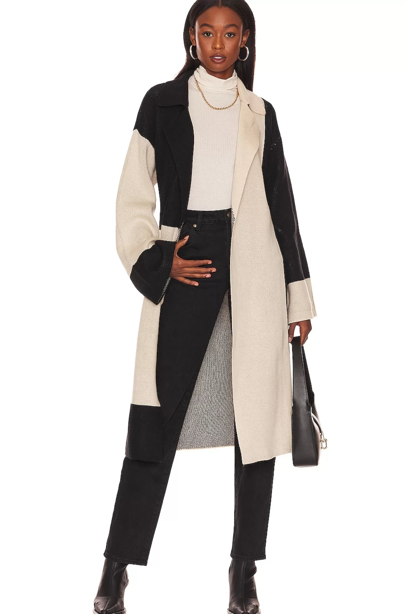 Jaren Color Block Long Cardigan>L'Academie Sale