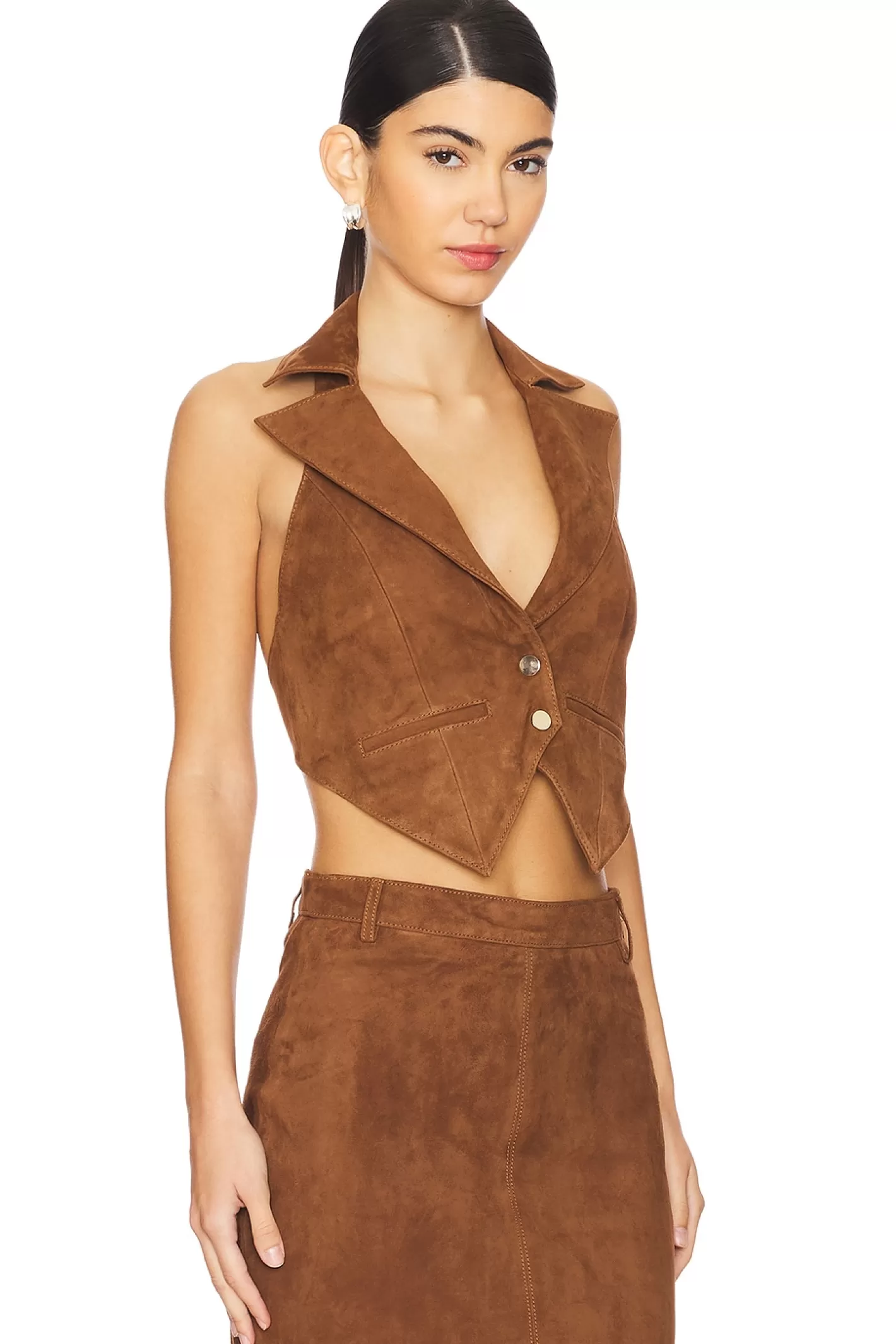 Josephine Suede Vest>retrofete Store