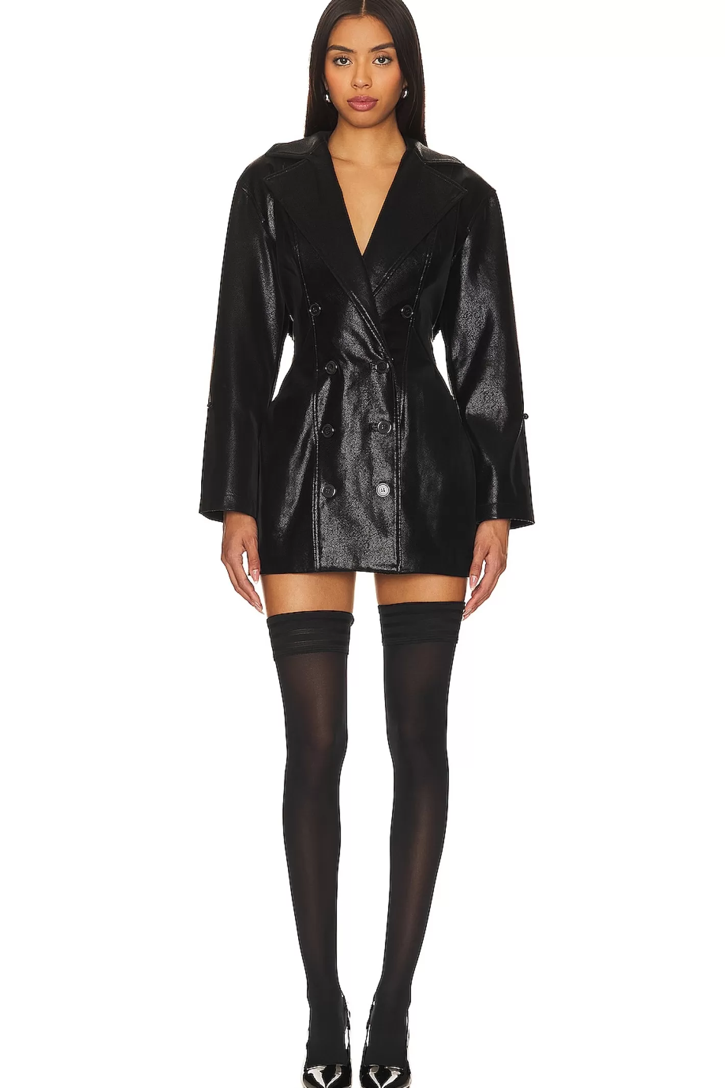 Julieta Faux Leather Coat>LOBA Best