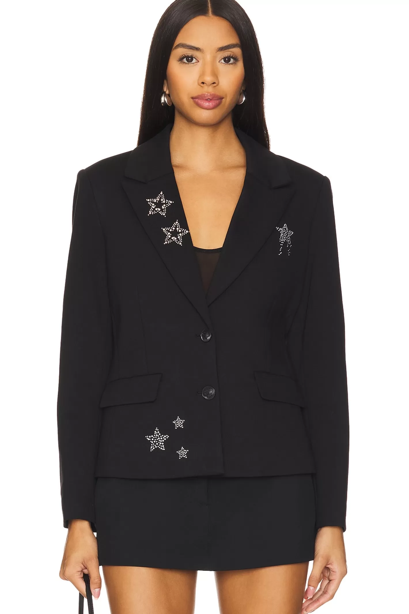 Junie Rhinestone Star Blazer>Central Park West Store