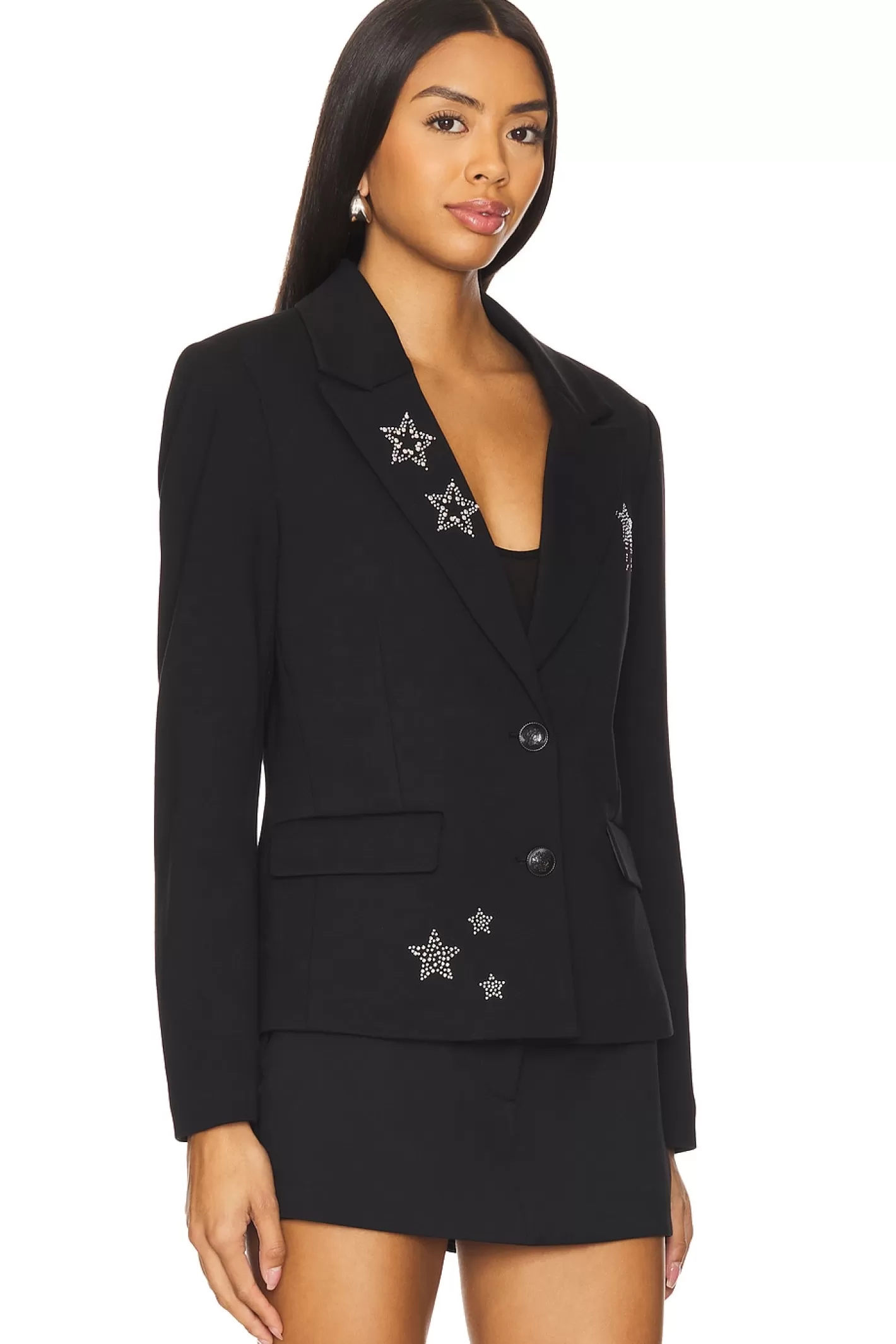 Junie Rhinestone Star Blazer>Central Park West Store