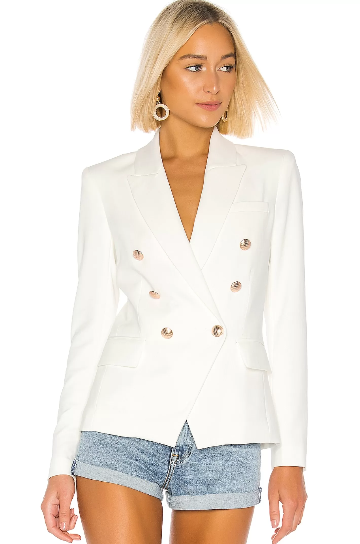 Kenzie Double Breasted Blazer>L'AGENCE Clearance