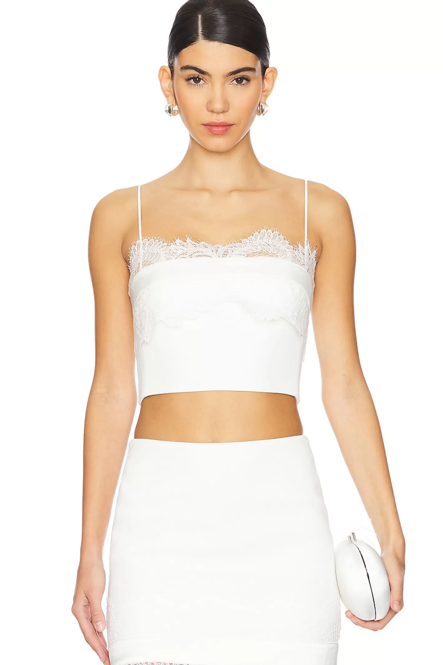 Lace Bra Detail Strapless Top>David Koma Discount