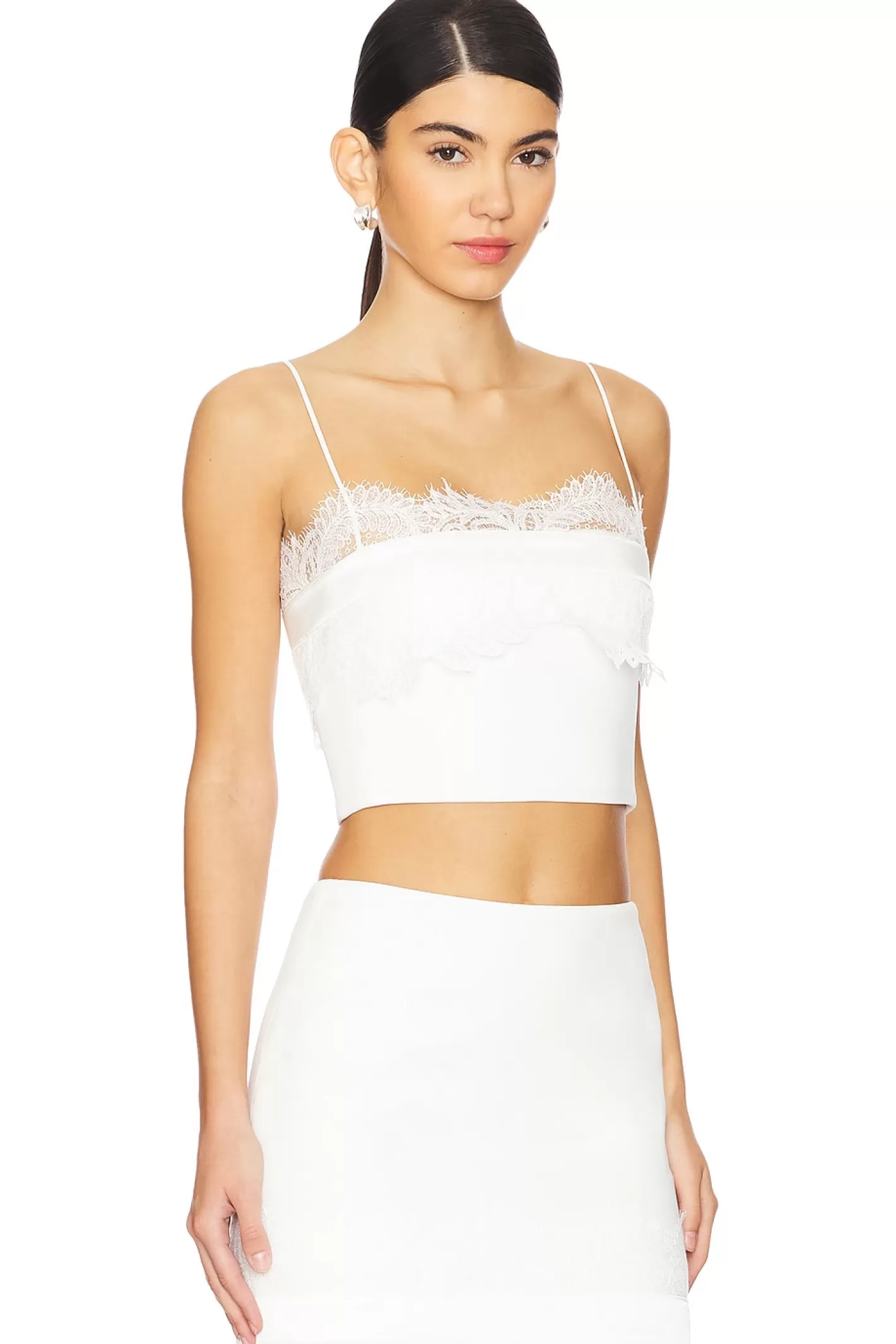 Lace Bra Detail Strapless Top>David Koma Discount