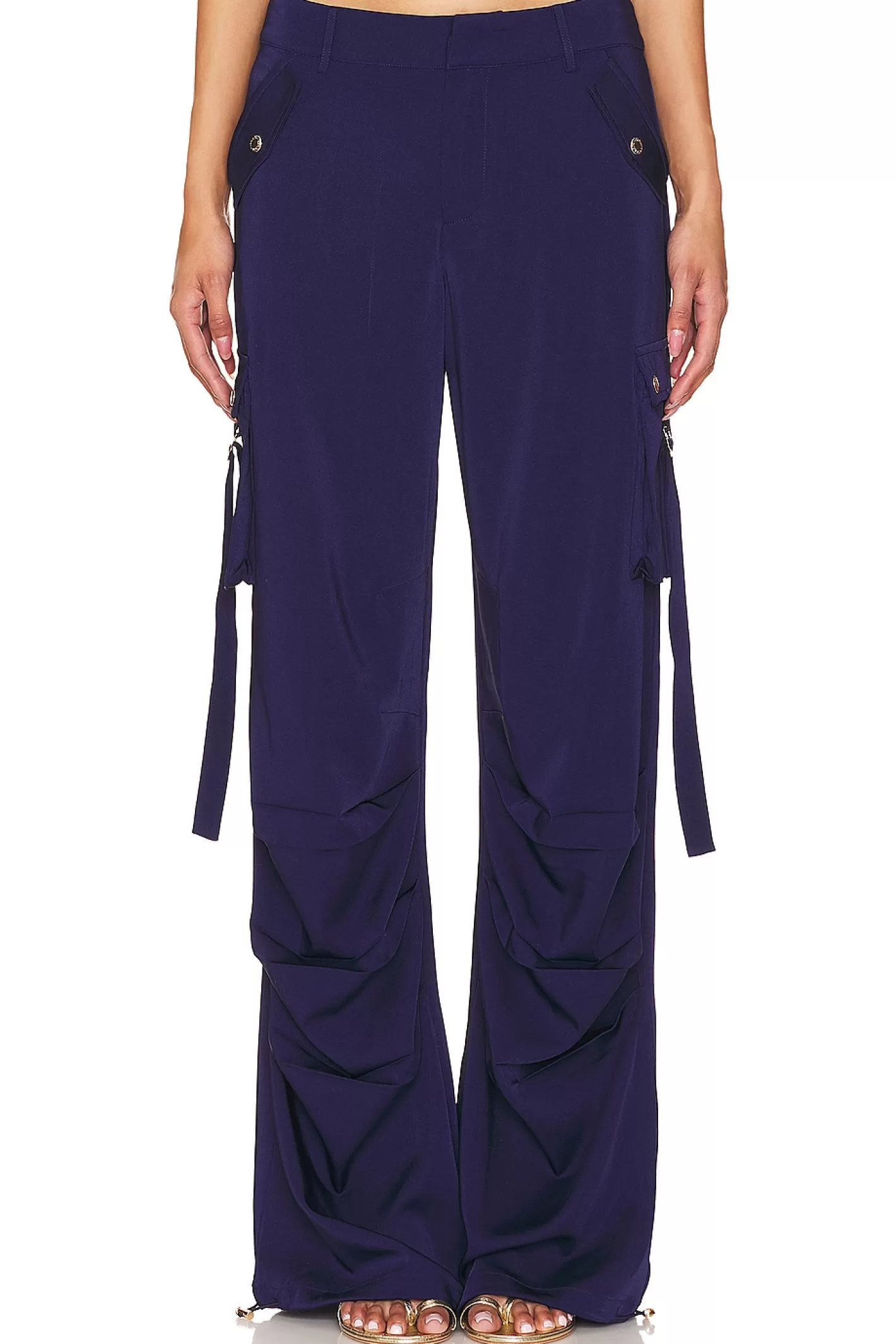 Lai Satin Cargo Pant>SER.O.YA Shop