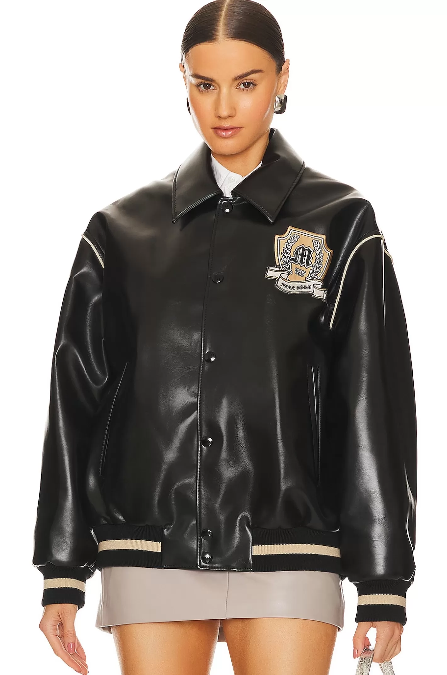 Leather Bomber Jacket>MSGM Best Sale