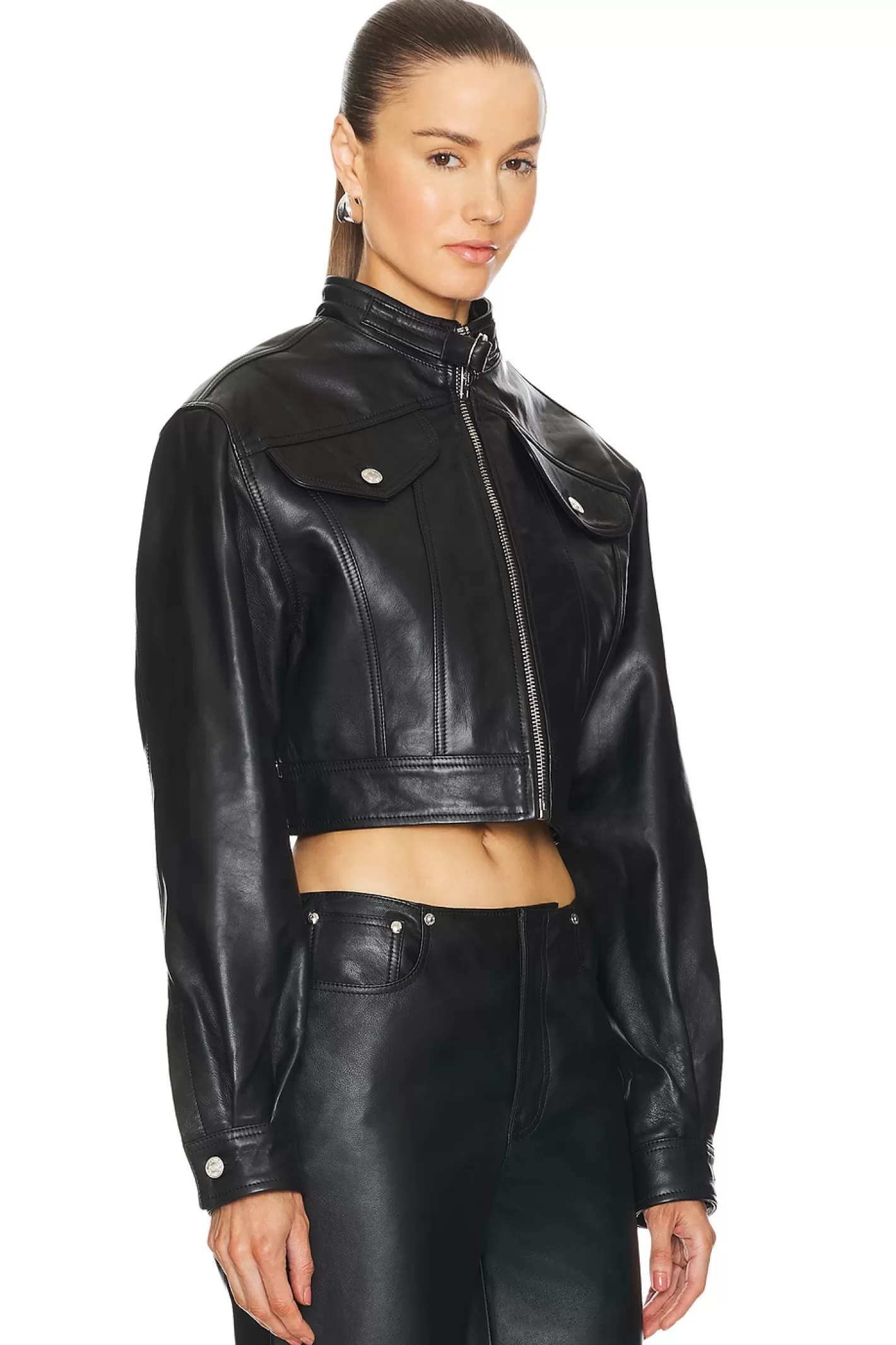 Leather Jacket>Moschino Jeans Online