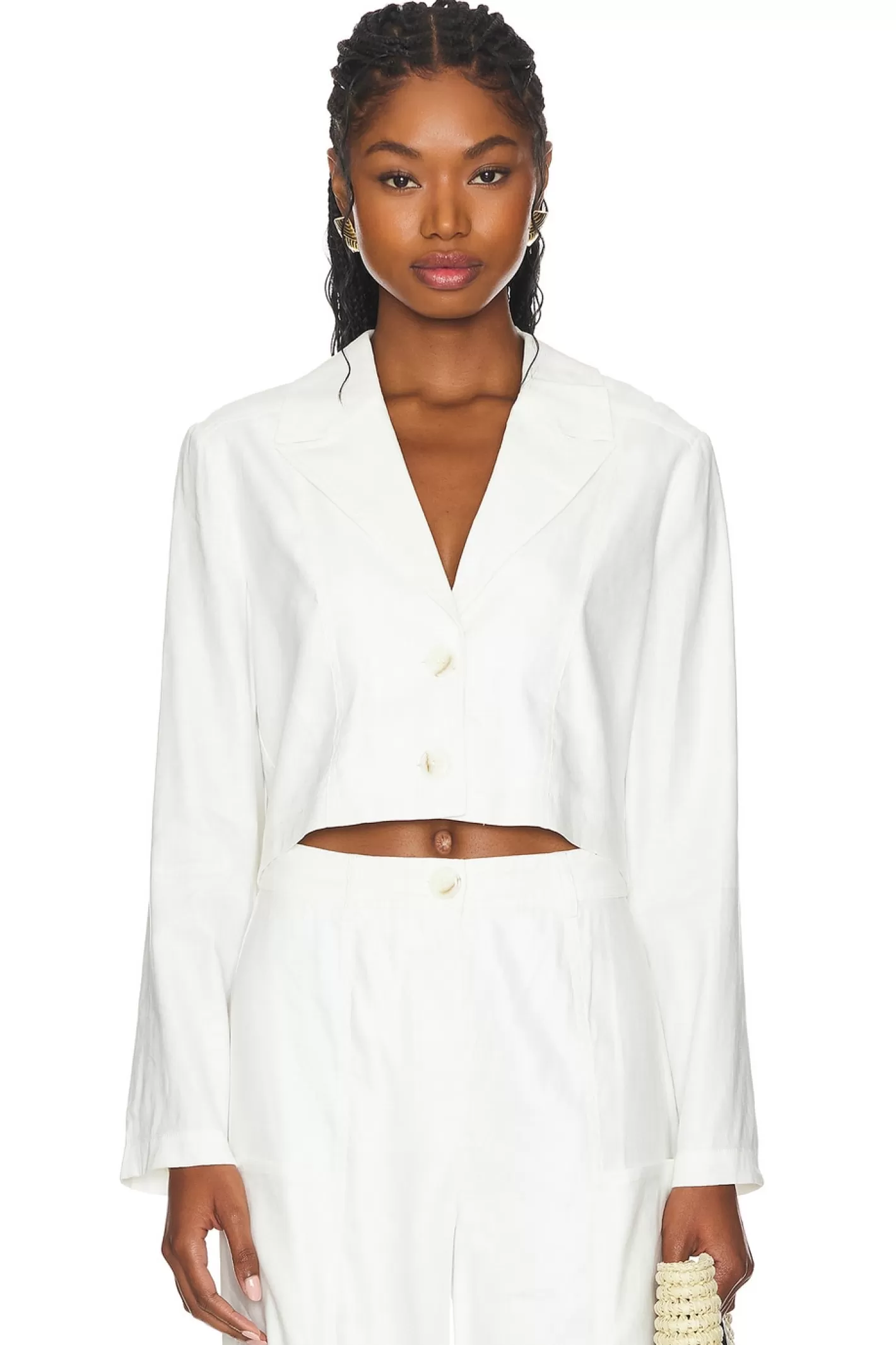 Leila Crop Blazer>Central Park West Best Sale