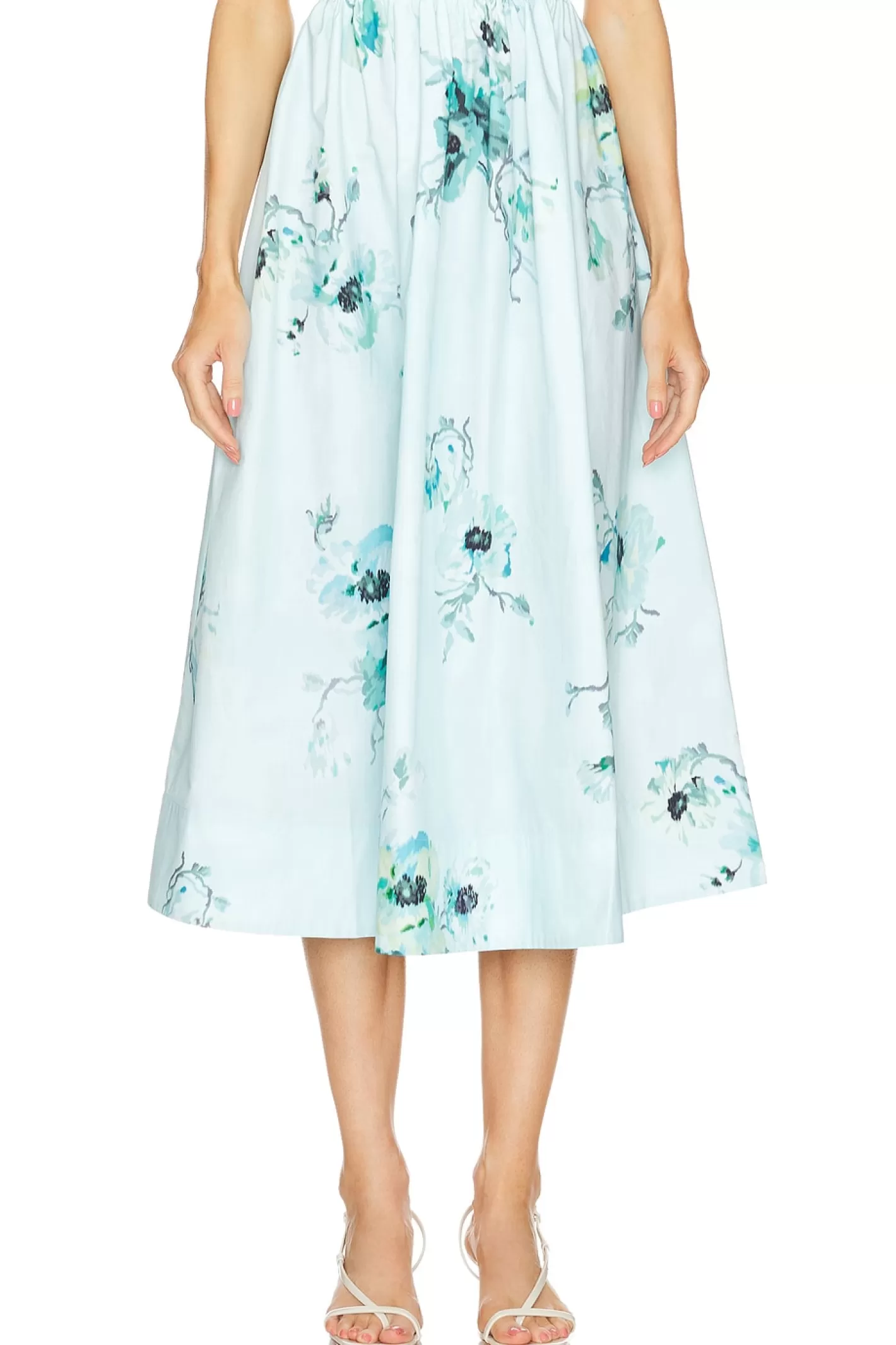 Lightburst Gathered Midi Skirt>Zimmermann Flash Sale