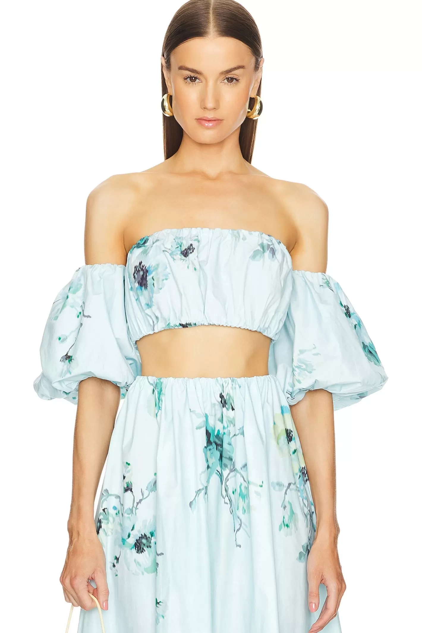 Lightburst Puff Sleeve Top>Zimmermann Store