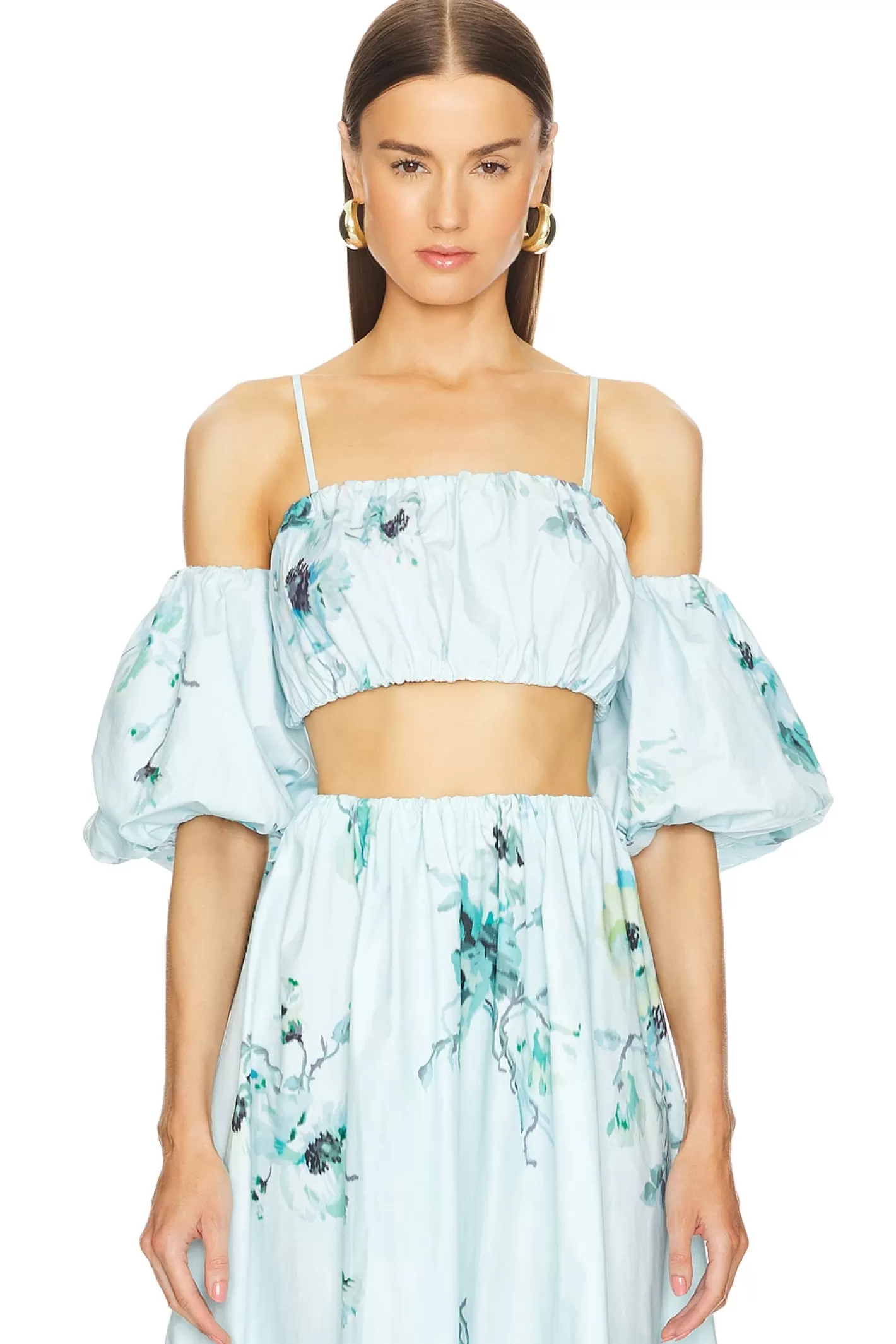 Lightburst Puff Sleeve Top>Zimmermann Store