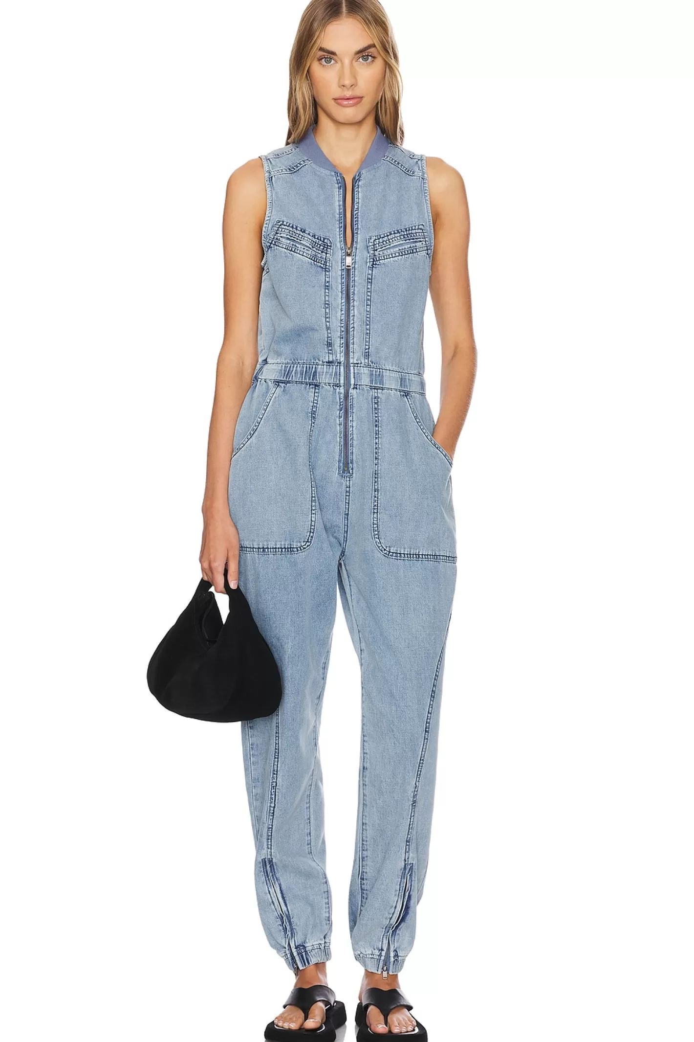 Lilly Denim Jumpsuit>One Teaspoon Shop