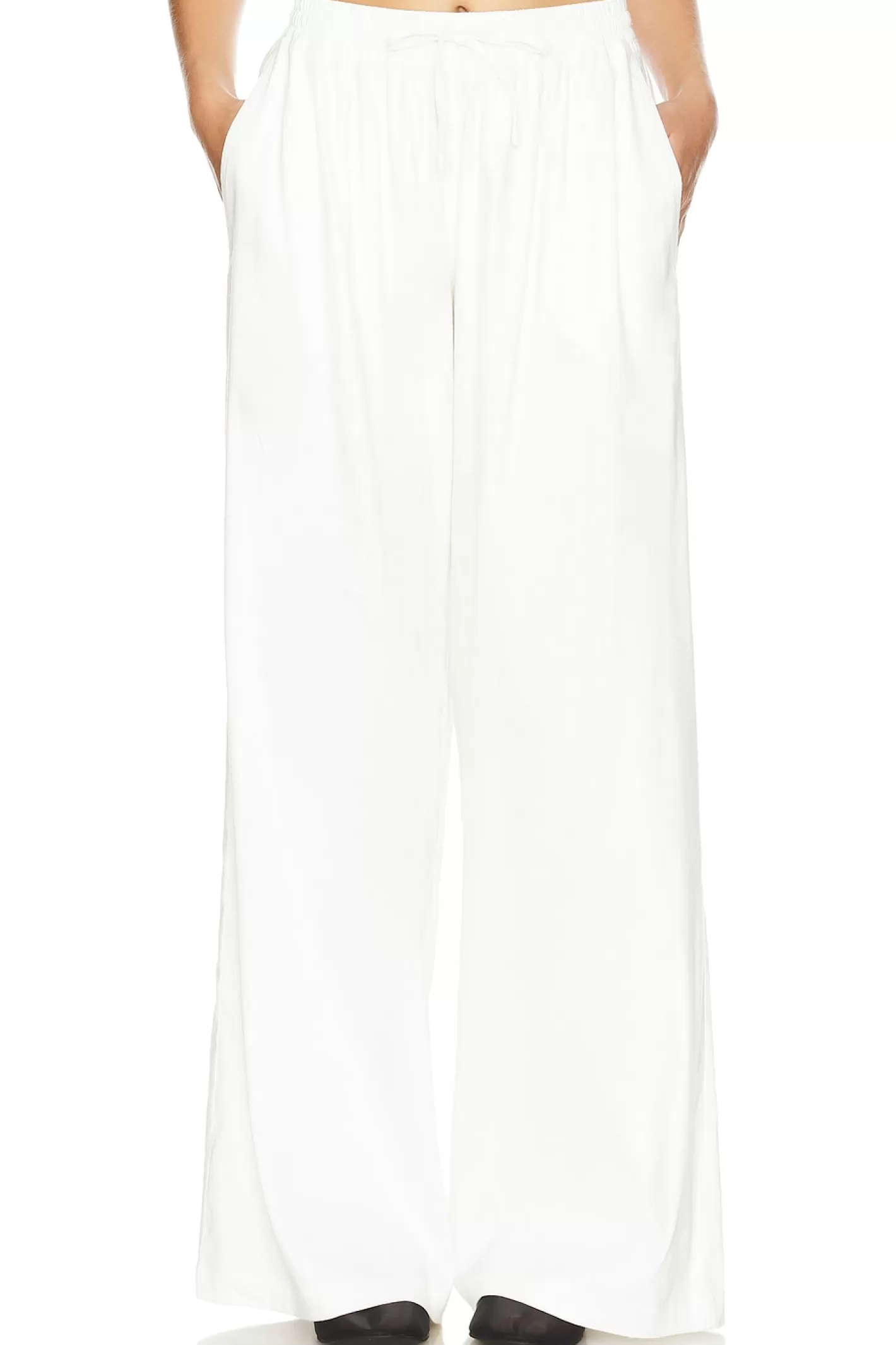 Linen Wide Leg Pant>MONROW Flash Sale