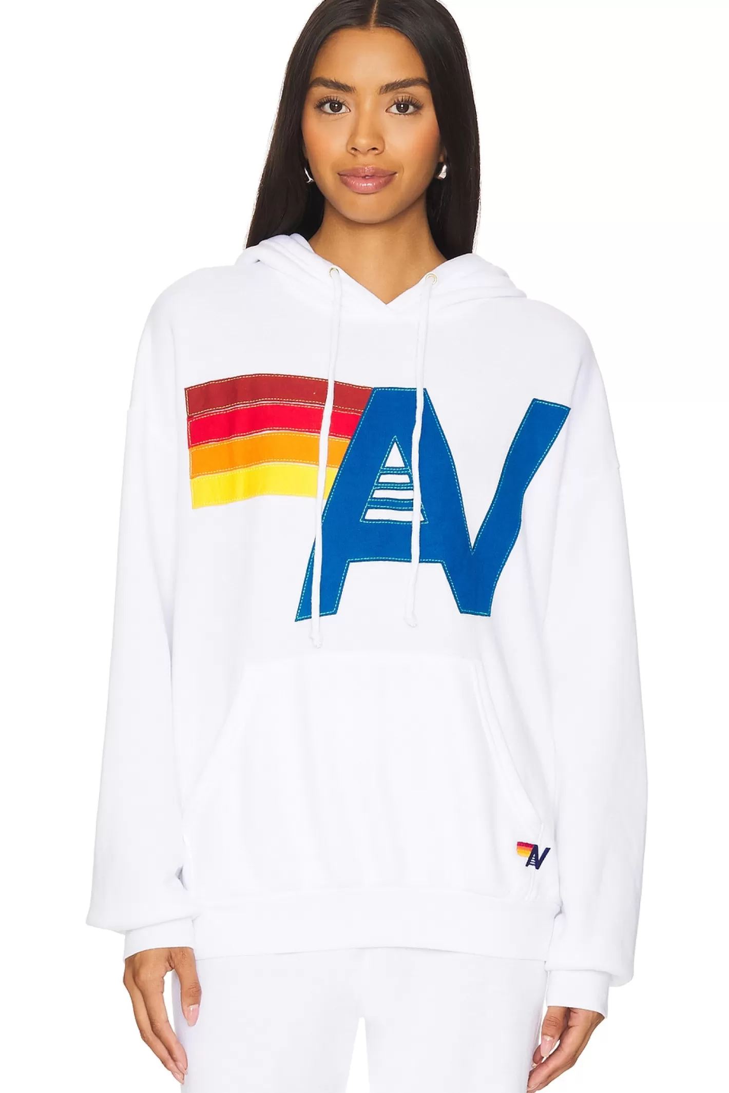 Logo Stitch Pullover Hoodie>Aviator Nation Online