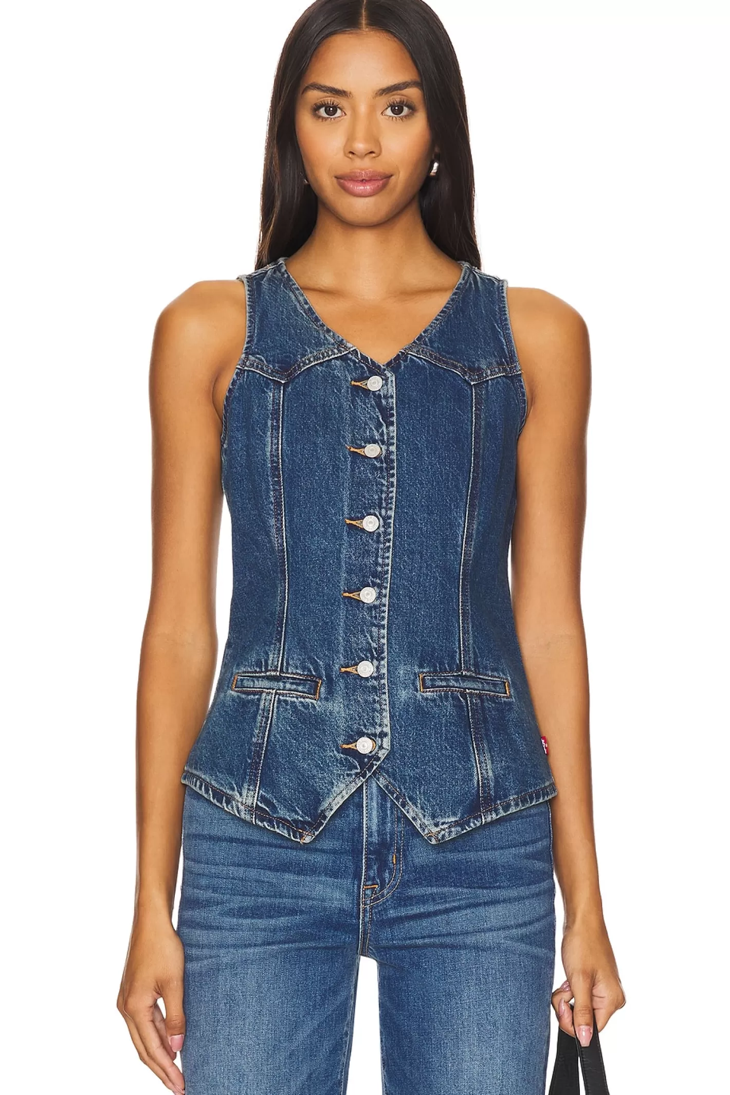 Longline Denim Vest>LEVI'S Best