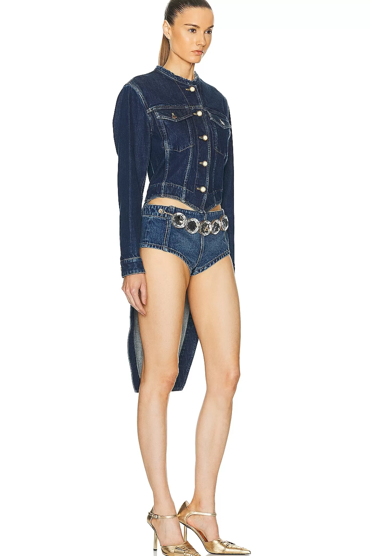 Louis Vuitton Denim Tail Jacket>FWRD Renew Store