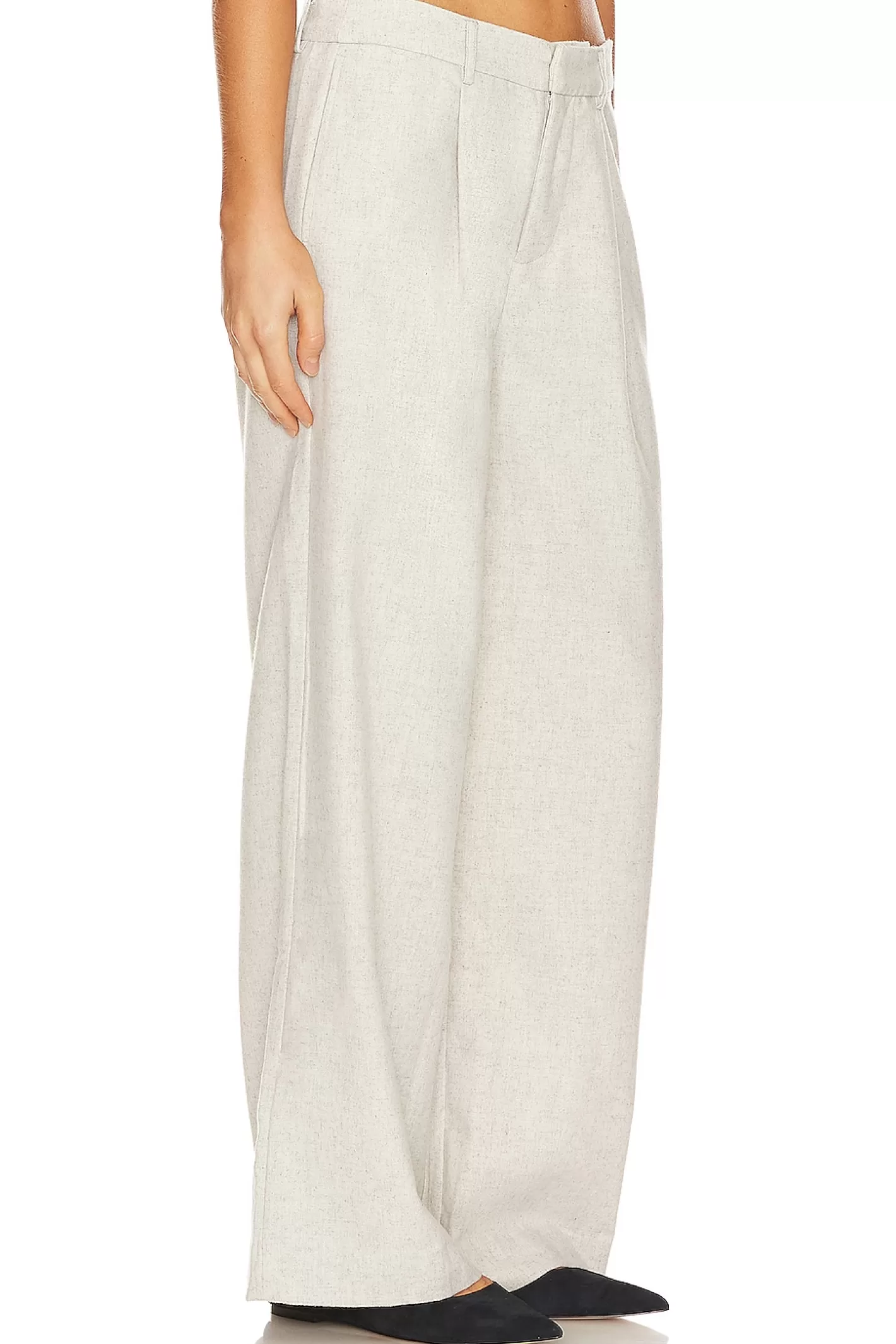 Low Rise Wool Trousers>WeWoreWhat Online