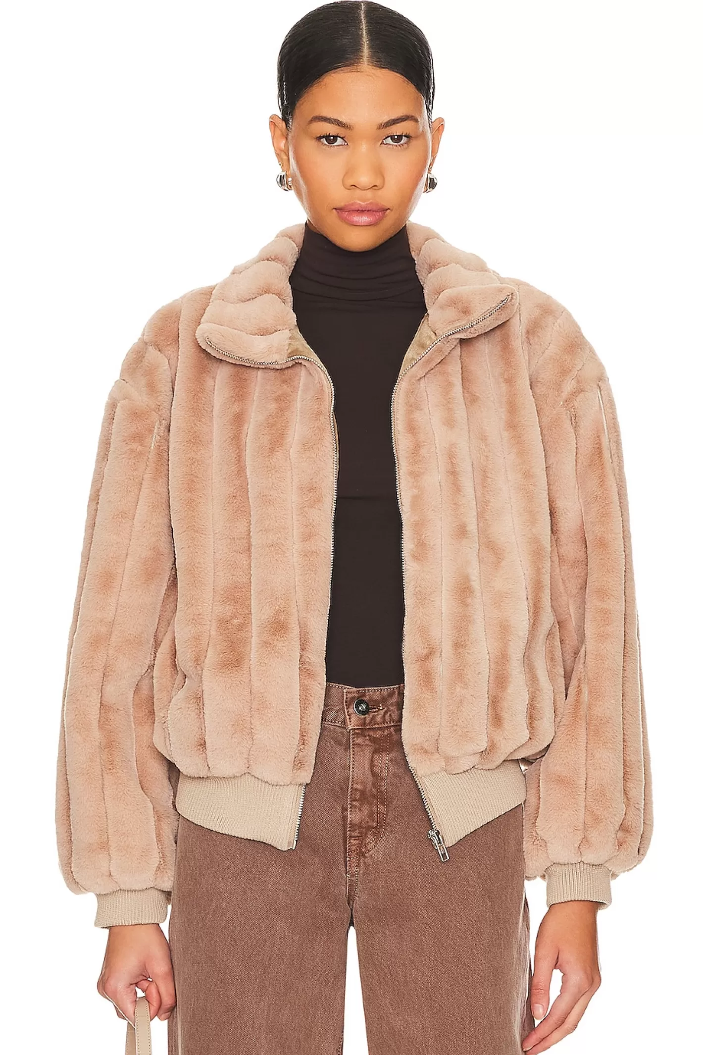 Lux Faux Fur Jacket>Line & Dot Store