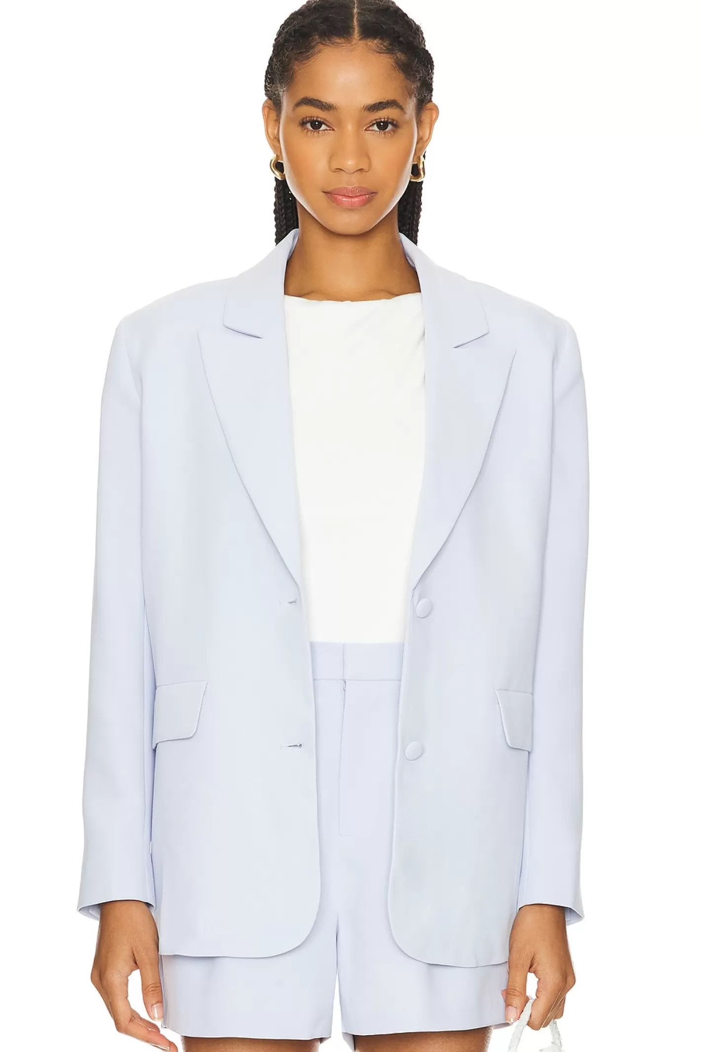 Luxe Suiting Boyfriend Blazer>Good American Flash Sale