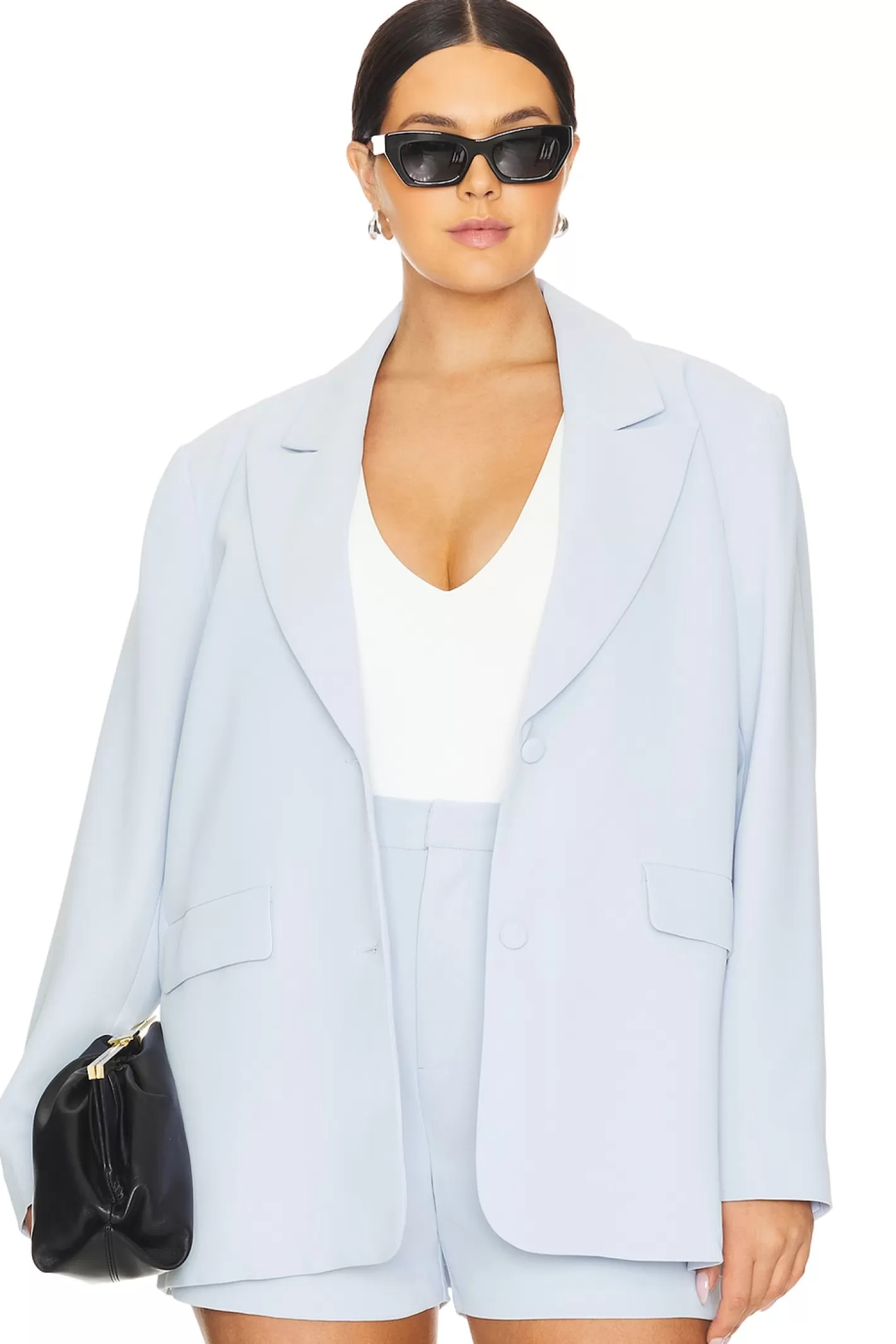 Luxe Suiting Boyfriend Blazer>Good American Flash Sale