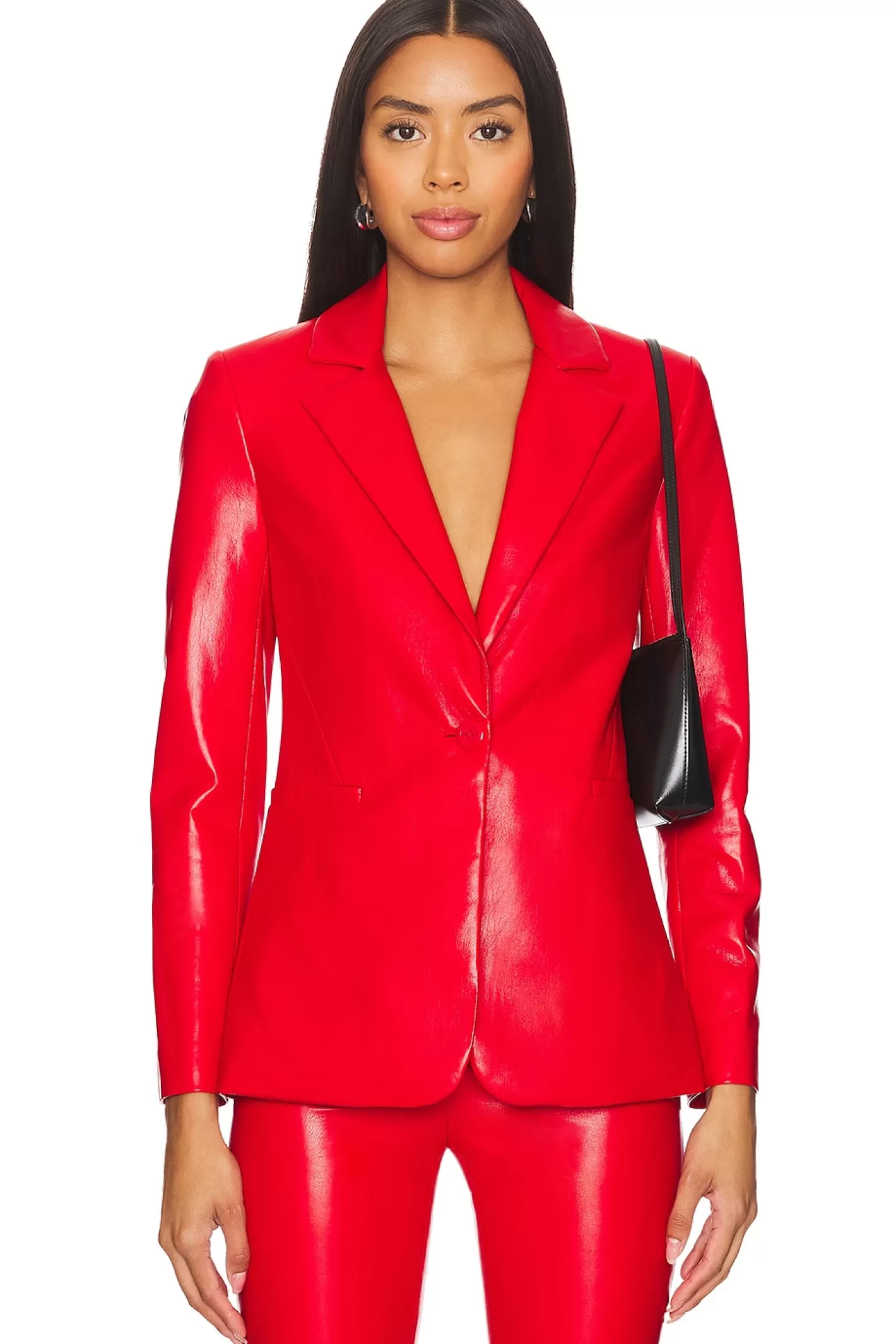 Macey Leather Blazer>Alice + Olivia Best