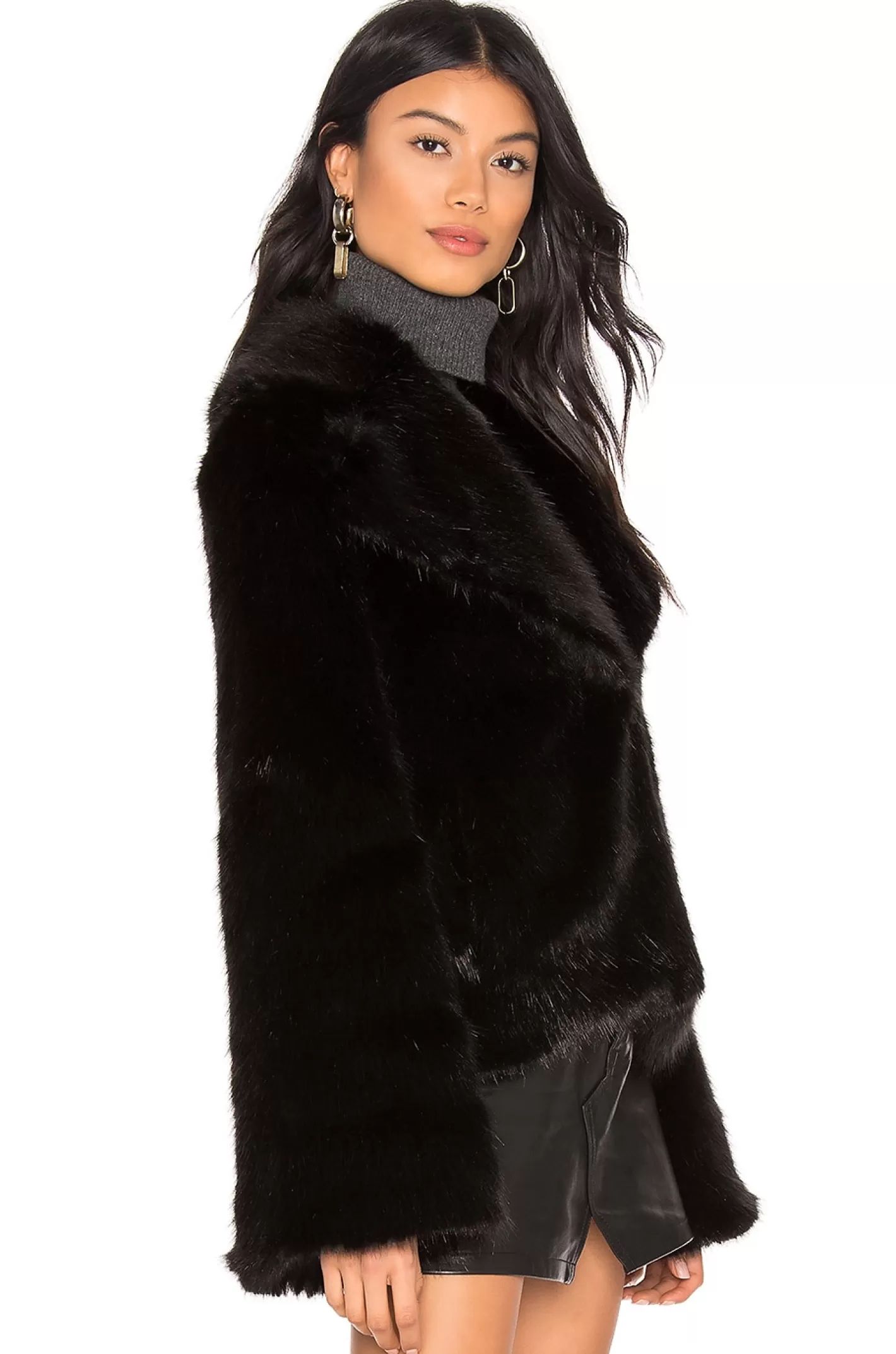 Madam Butterfly Faux Fur Jacket>Unreal Fur Store