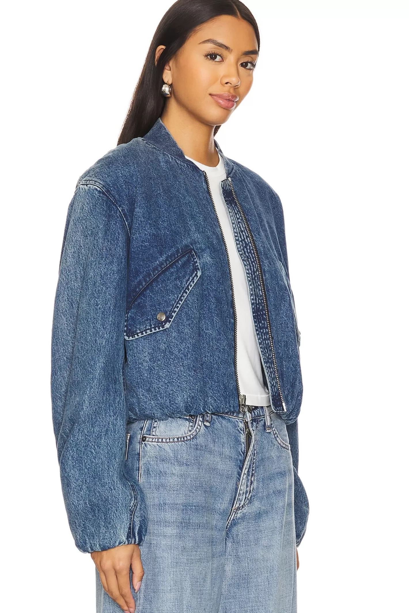 Maggie Cropped Bomber>Rag & Bone New