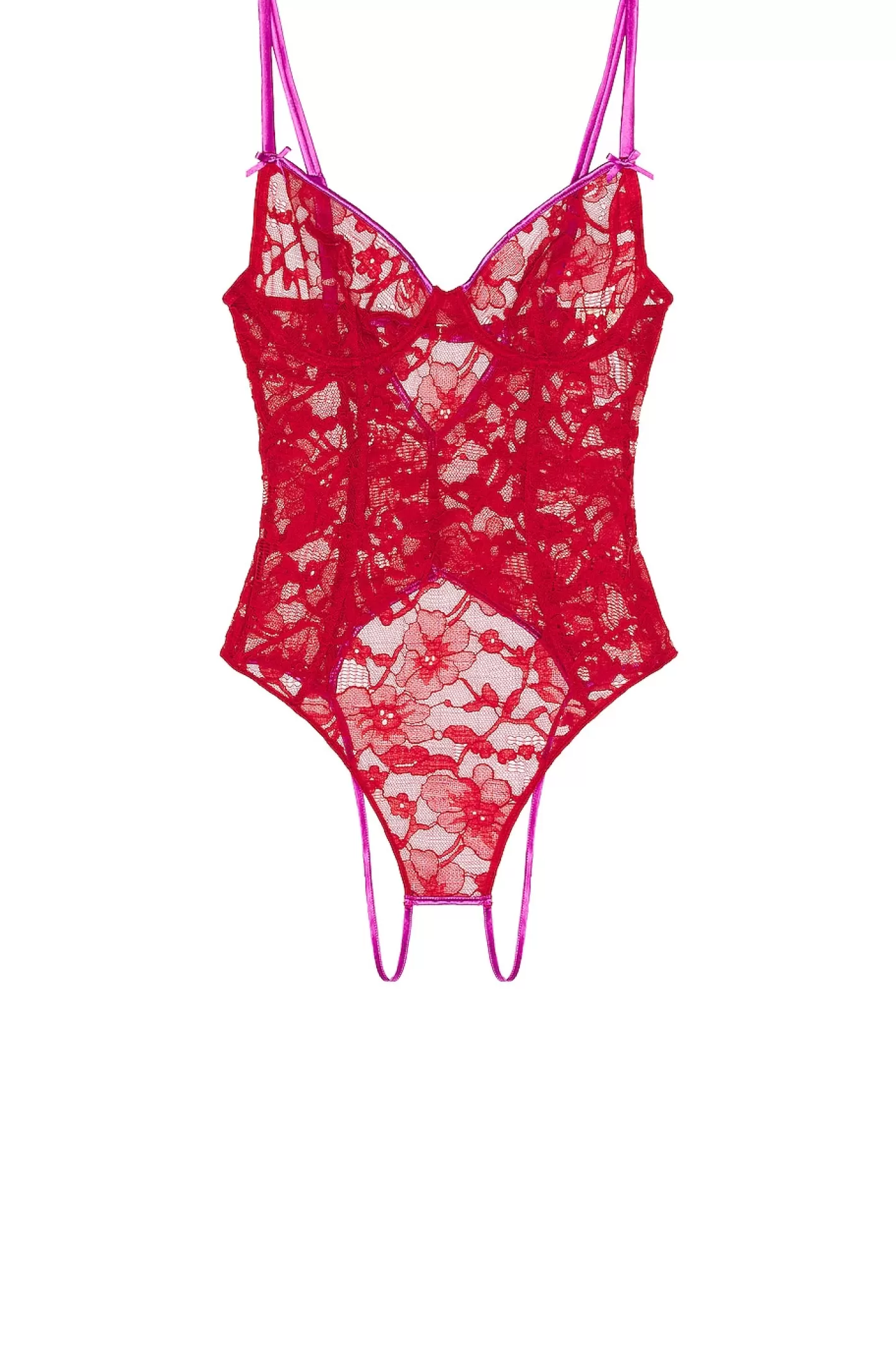 Magnolia Lace Ouvert Bodysuit>fleur du mal Clearance