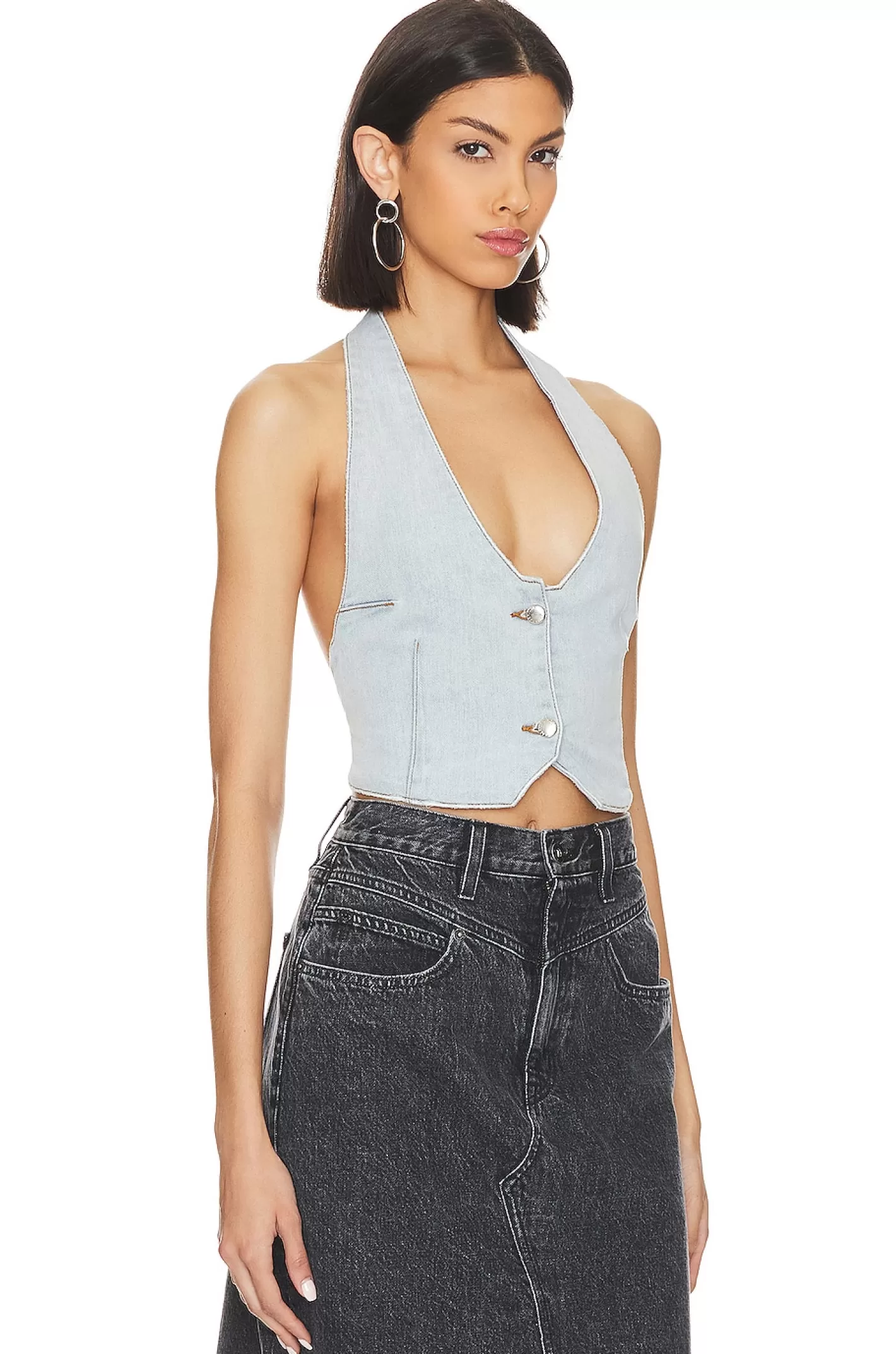 Manny Denim Vest>SER.O.YA Clearance