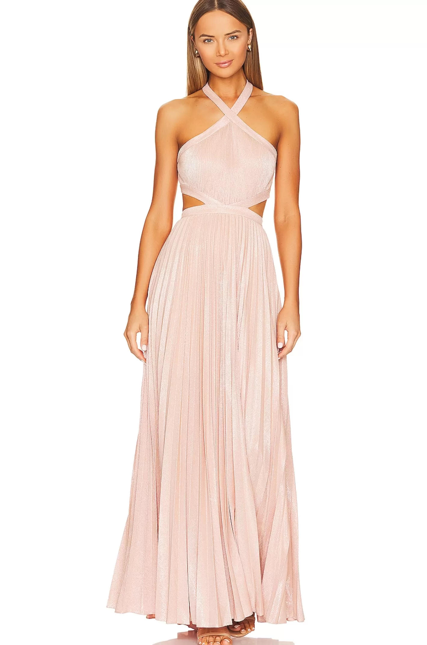 Metallic Evening Gown>BCBGMAXAZRIA Cheap