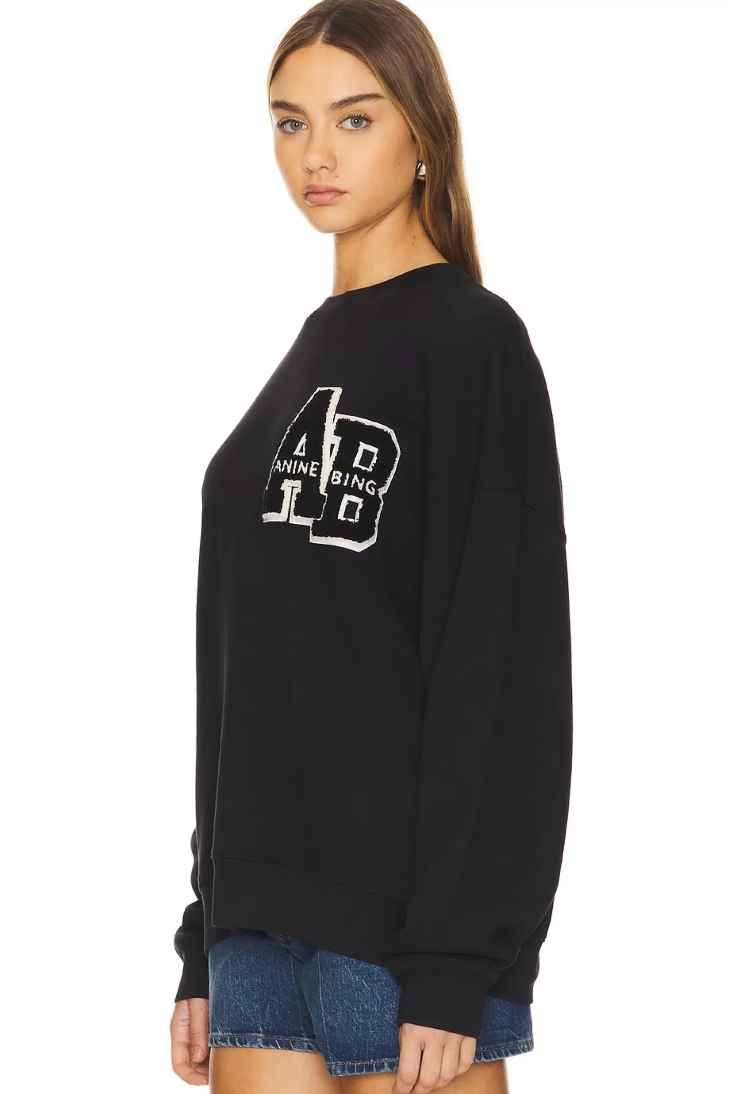 Miles Letterman Sweatshirt>ANINE BING Cheap