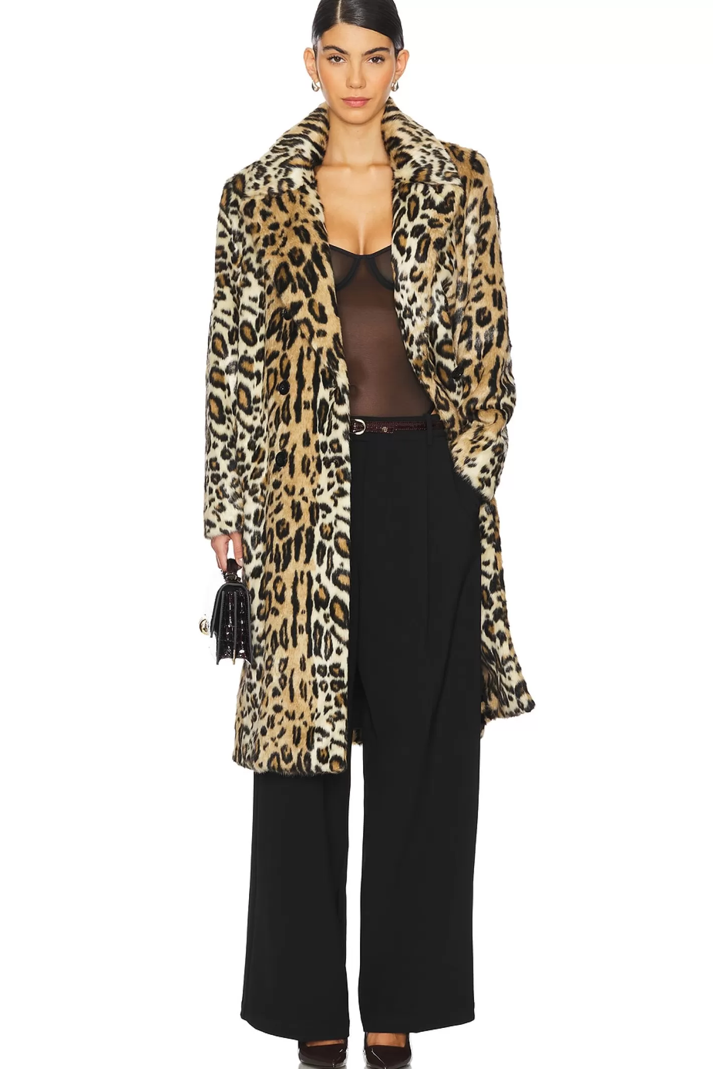 Nicholas Oversized Faux Fur Coat>Alice + Olivia Shop