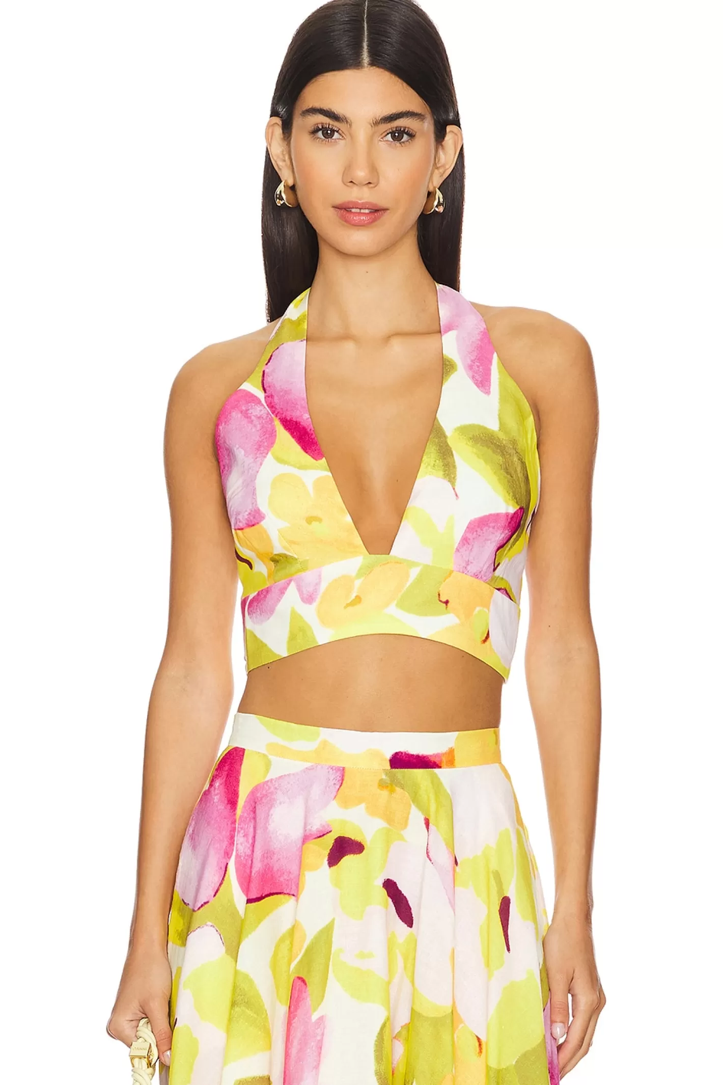 Nicolette Halter Crop Top>Bardot Store