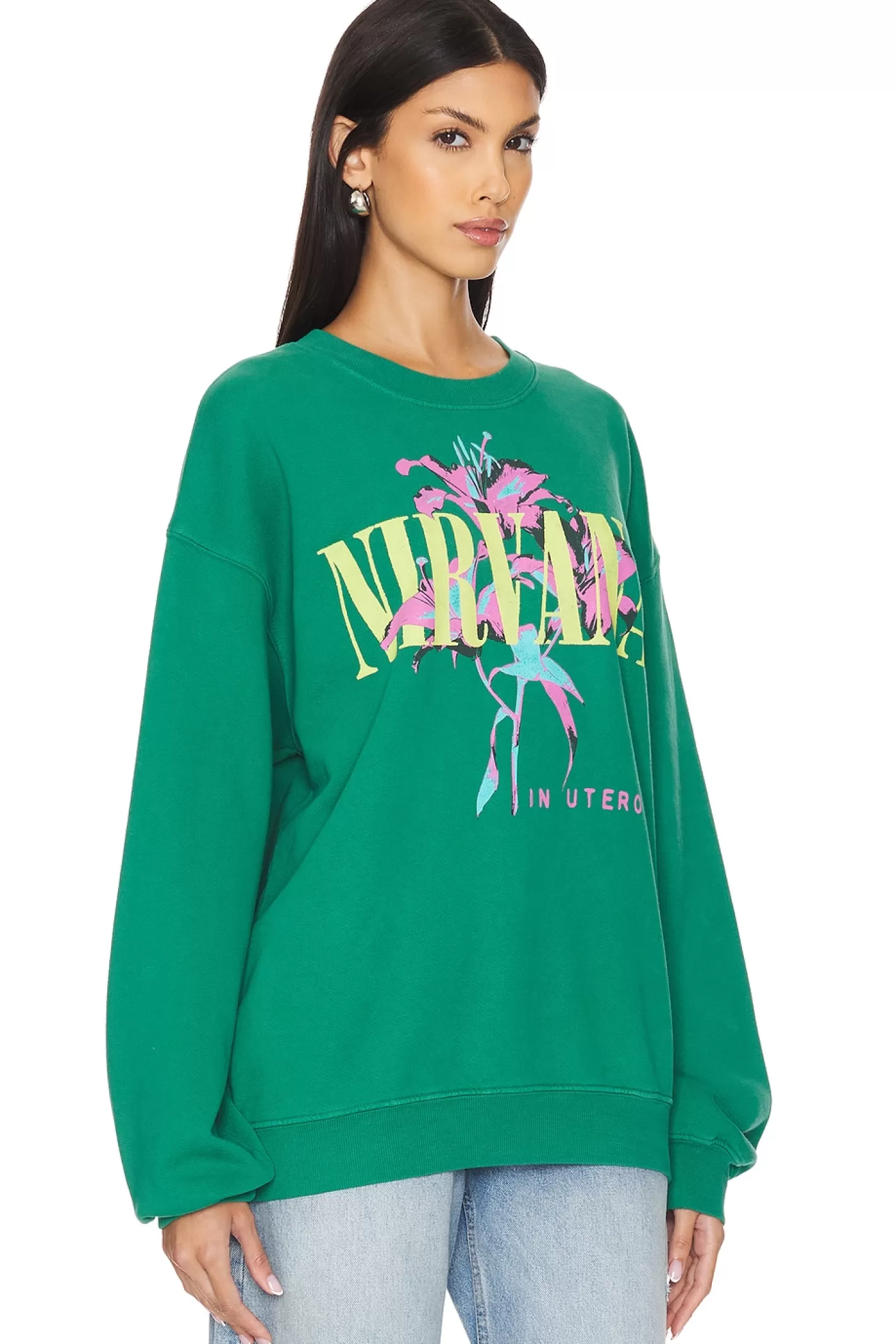 Nirvana Lilies Bf Crew Sweatshirt>DAYDREAMER Online