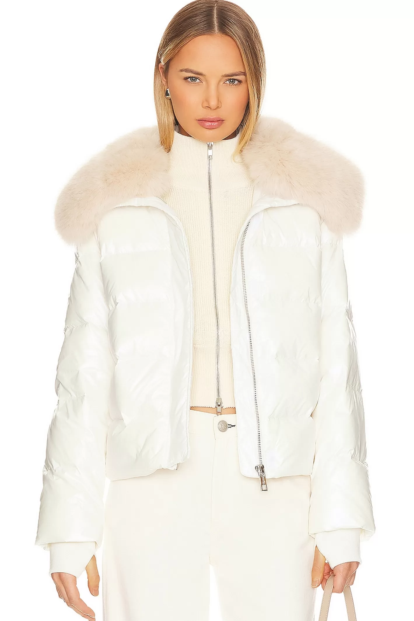 Nylon Puffer Jacket With Faux Collar>jocelyn Online